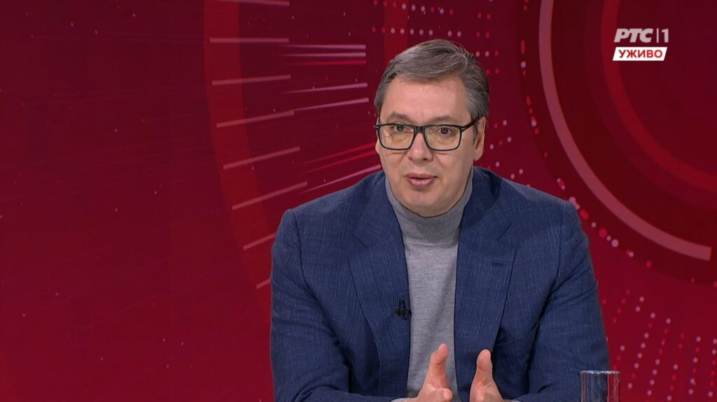 Aleksandar Vučić Foto: Printscreen/RTS