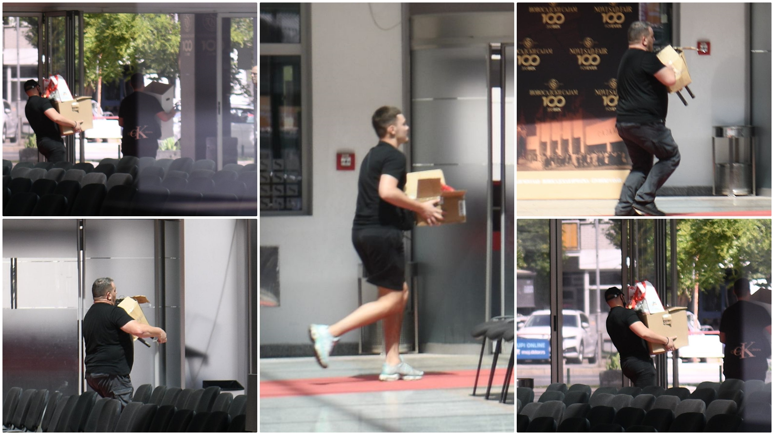 iznošenje kutija kombo 02.06.2024 izbori nepravilnosti kradja novi sad sajam novosadski sajam coll centar sns iznosenje glasova