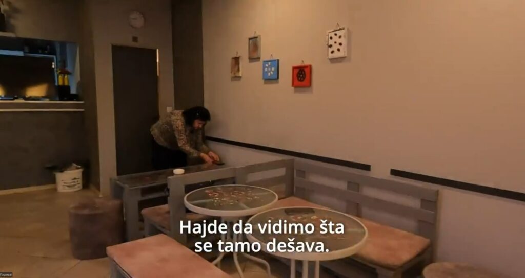 Sandra Božić, blok 70, kafić, kol centar, sns, izbori, krađa izbora, izborna krađa Foto: Printscreen/X/Dušan Čavić