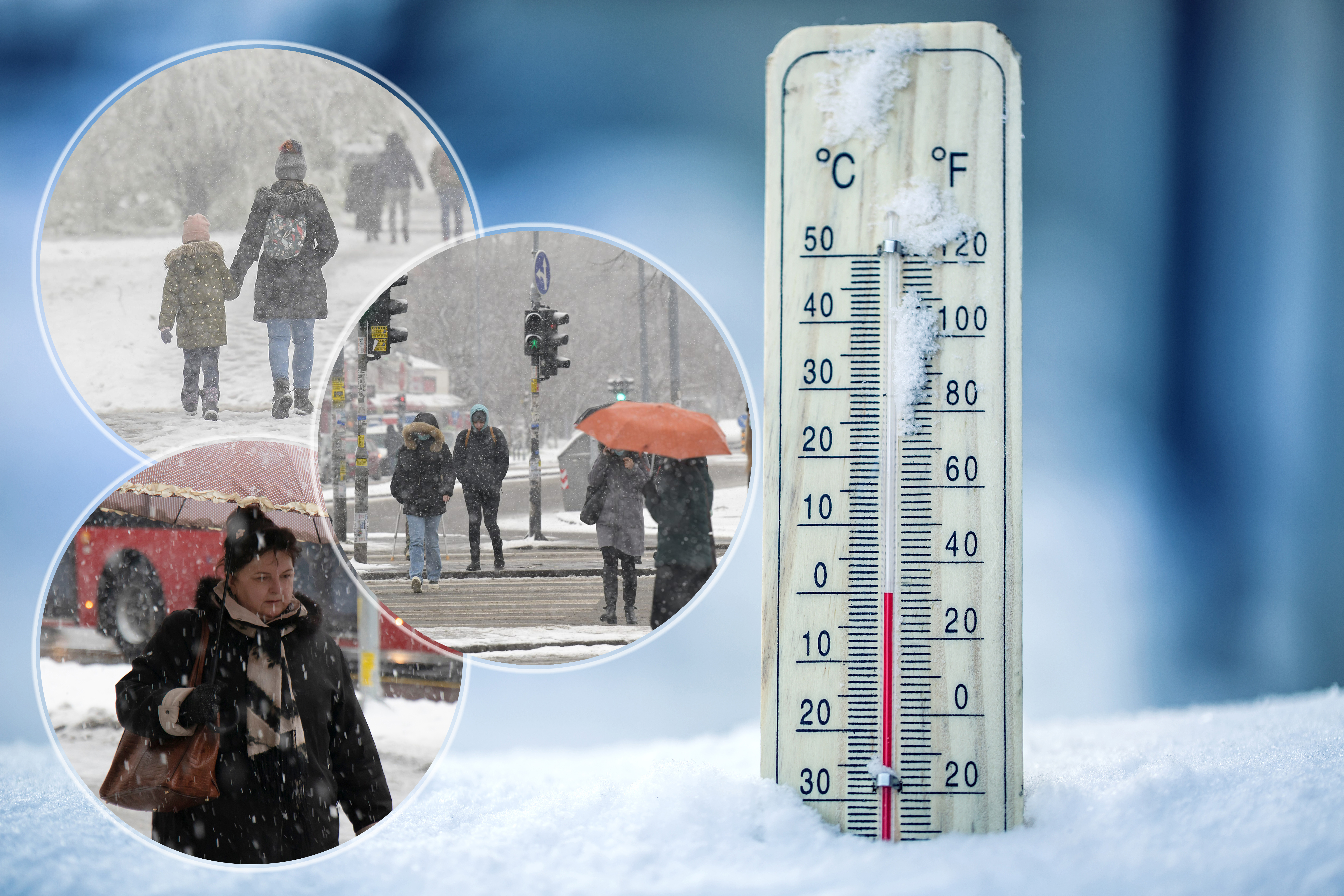 Termometar, temperatura, hladno, minus, hladno, zima, kombo Foto: Shutterstock/Alex Linch/Nova.rs
