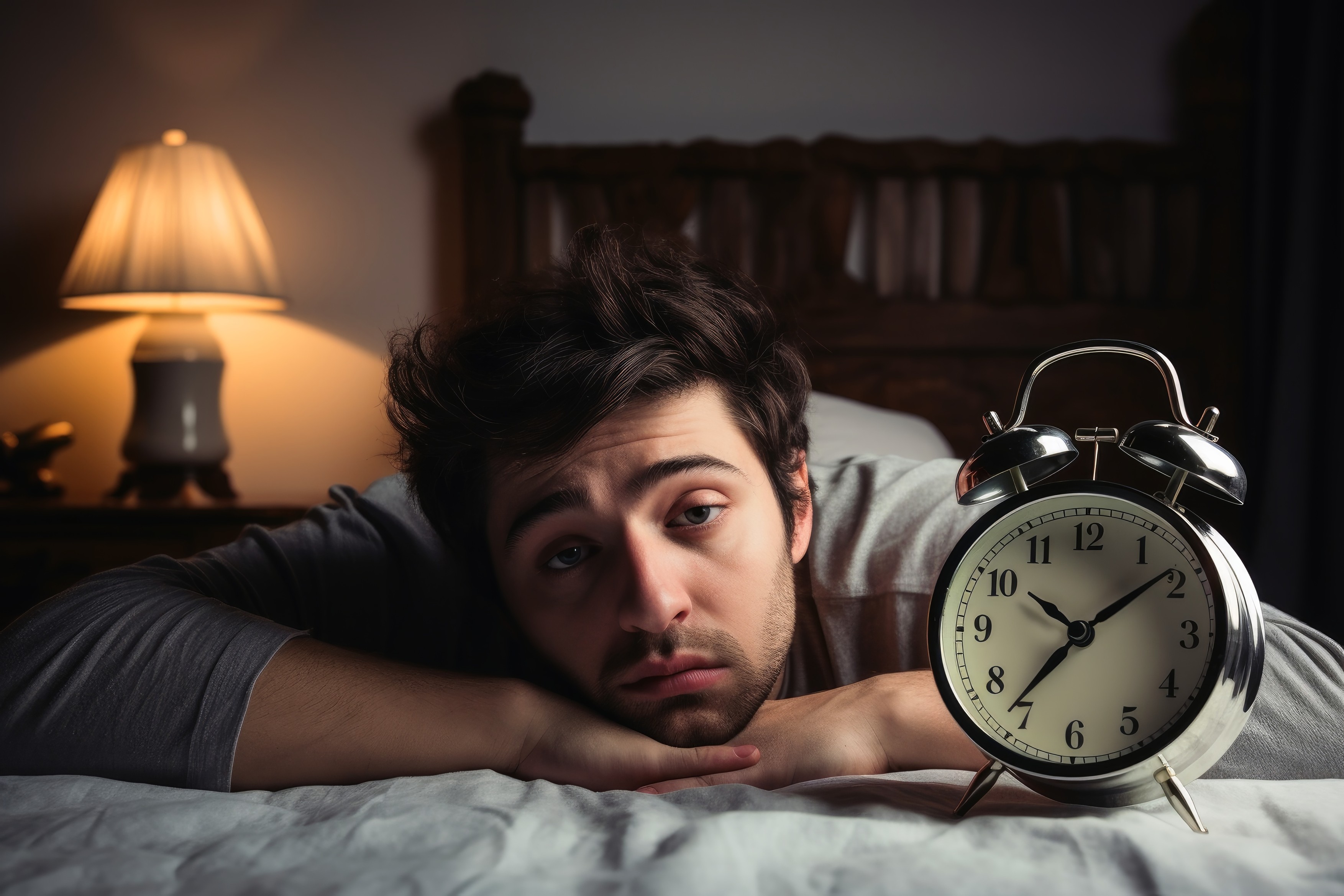 A man waking up from his alarm clock looking very annoyed,Image: 824770963, License: Royalty-free, Restrictions: , Model Release: no, Credit line: Michael Piepgras / Panthermedia / Profimedia