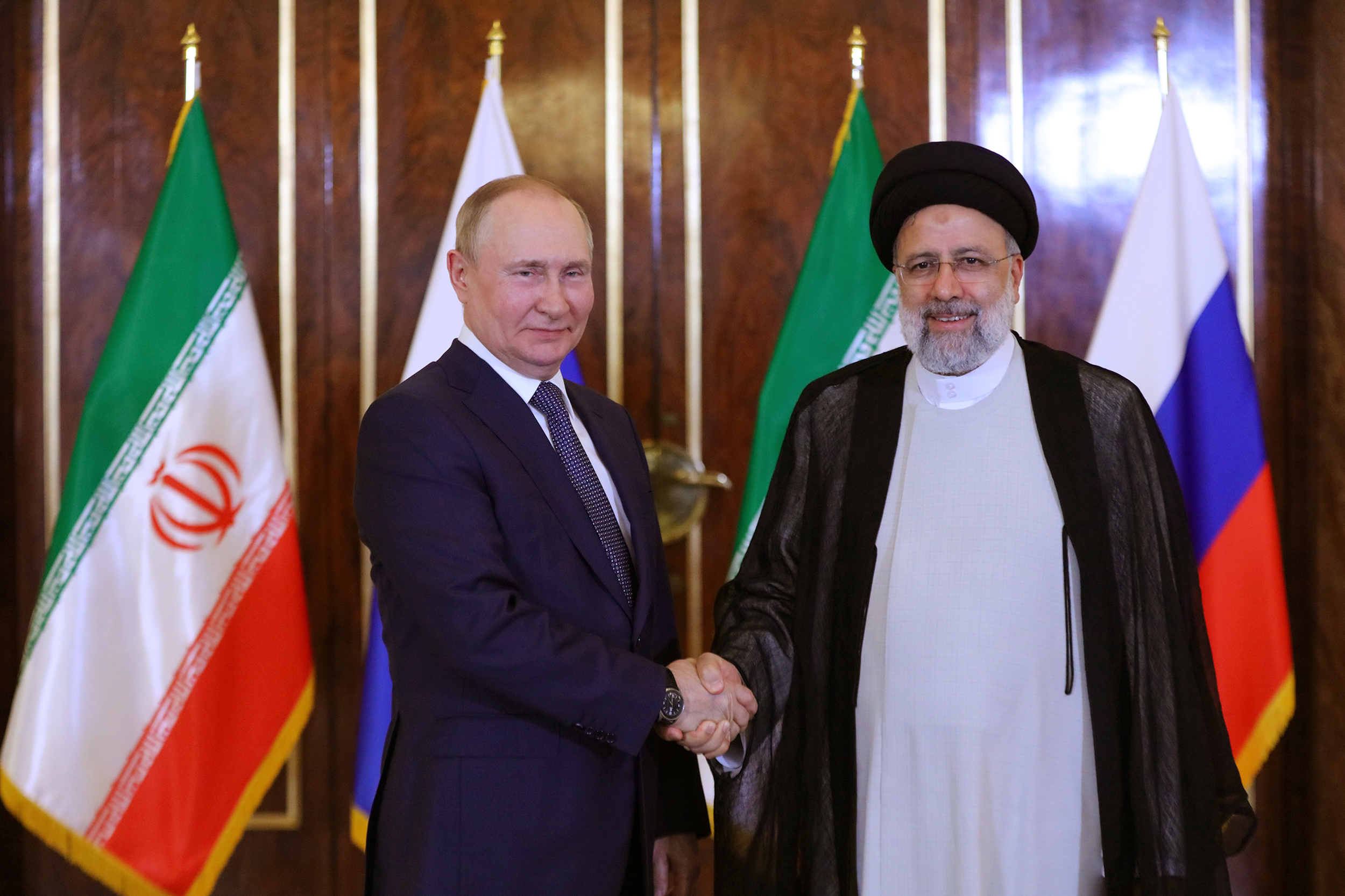 Russian president Vladimir Putin visits Iran