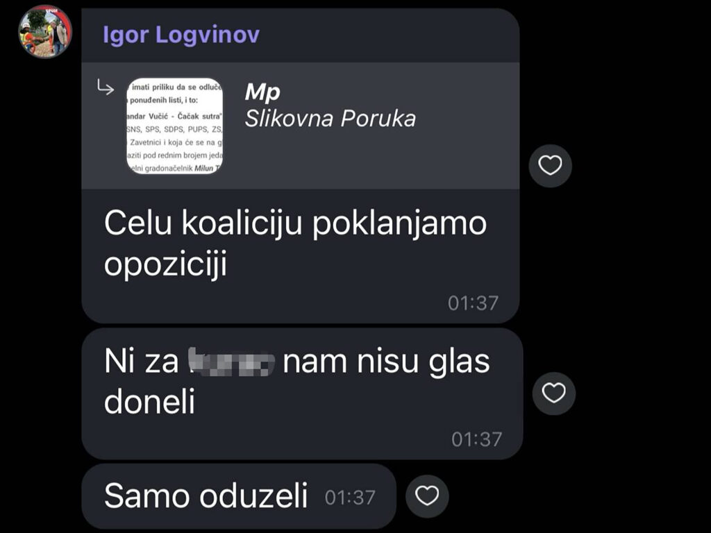 čačak sms prepiska igor logvinov