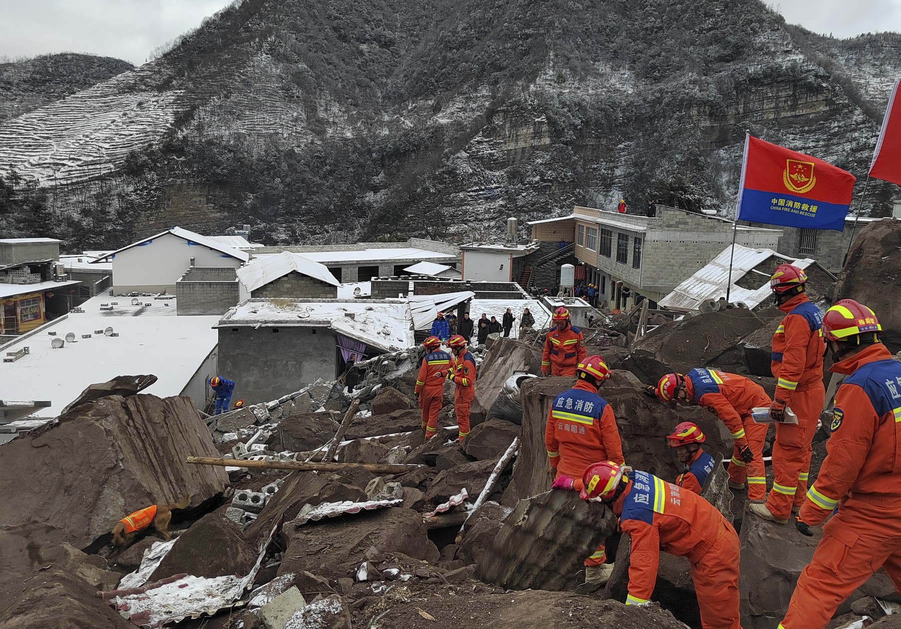 (SPOT NEWS)CHINA YUNNAN ZHAOTONG LANDSLIDE (CN)