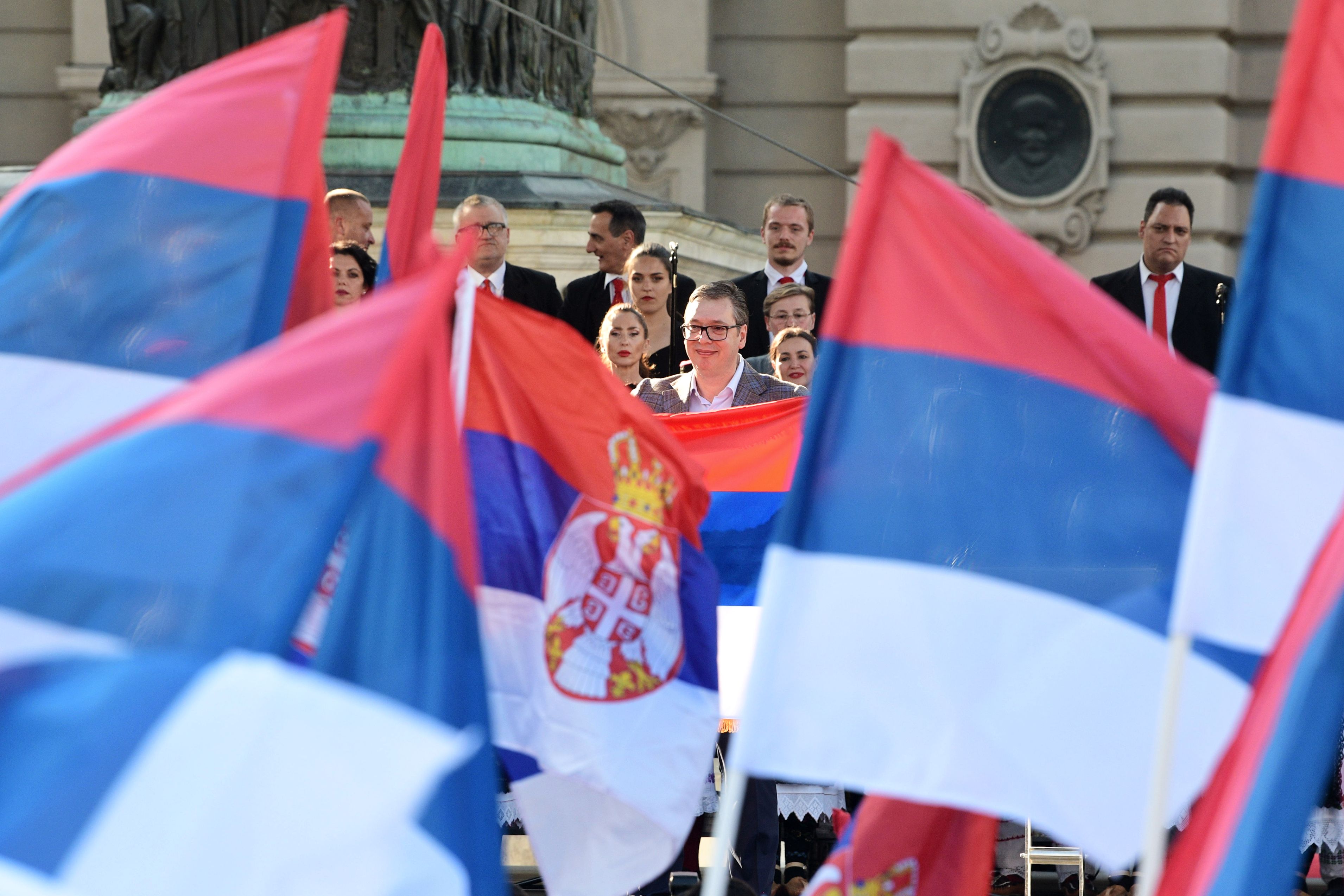 Beograd, 08.06.2024. Trg republike, Svesrpski sabor, manifestacija „Jedan narod, jedan sabor – Srbija i Srpska“ Foto: Filip Krainčanić/Nova.rs
