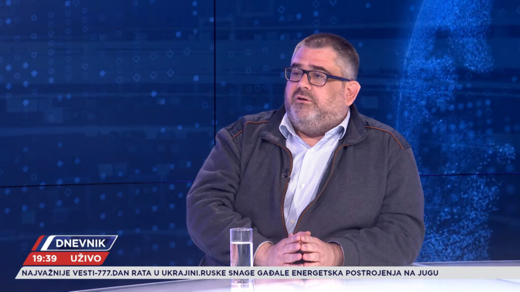 Svetislav Kostić, Zeleno Levi front, gost, emisia Dnevnik Foto: Nova