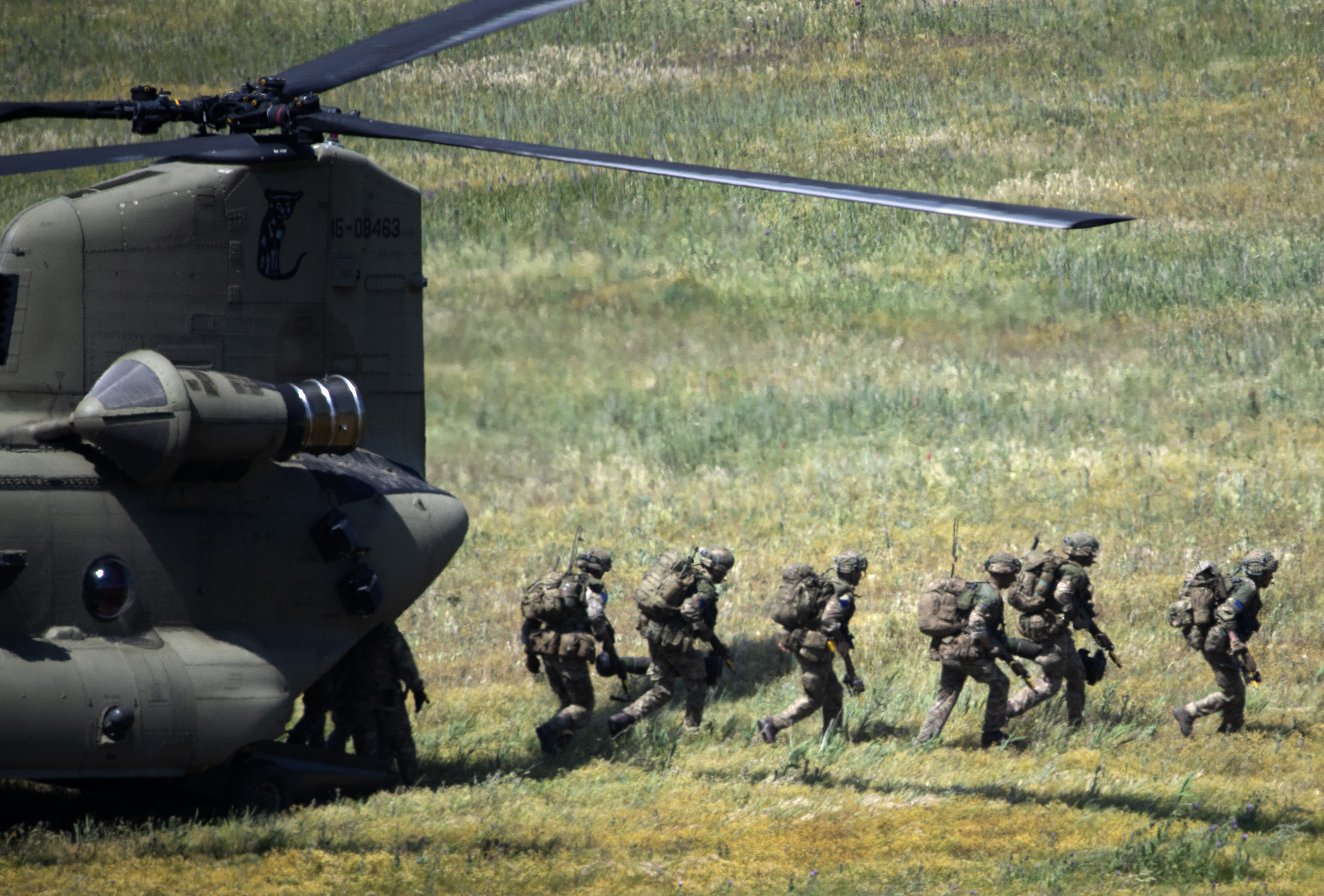NATO exercise 'Swift Respone 22' at the Krivolak Army Training Area in North Macedonia