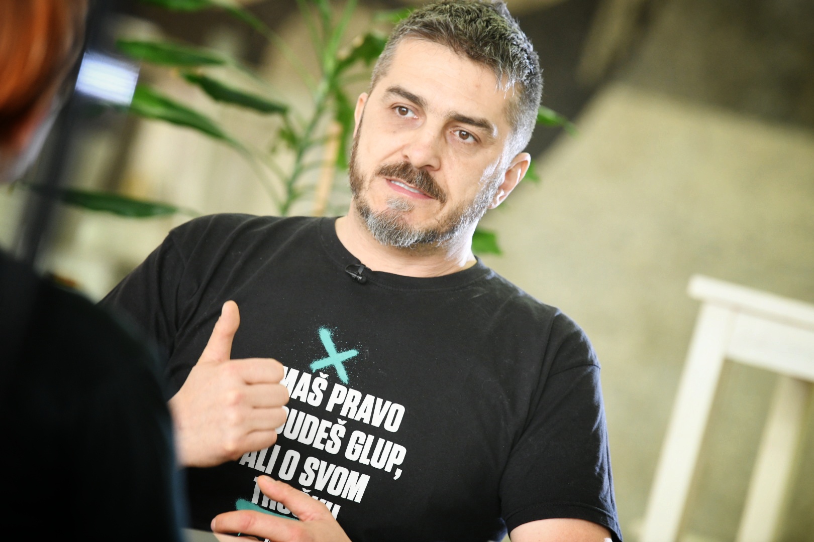 Beograd 04.04.2022., Dom Omladine interviju, Feđa Štukan glumac i pisac, Foto: Vesna Lalić/Nova.rs