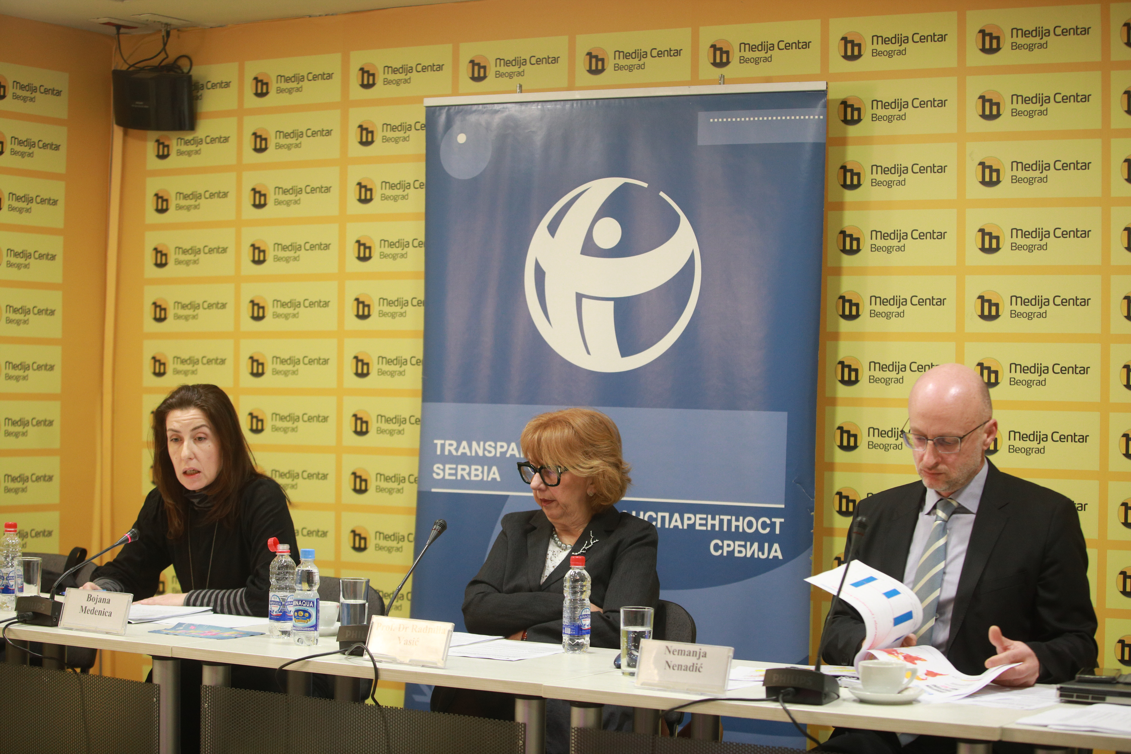 Press conference of Transparency Organization - Serbia, where the results of the corruption perception index for 2023, comparison with previous years and other countries, as well as the main problems and priorities for the fight against corruption in Serb