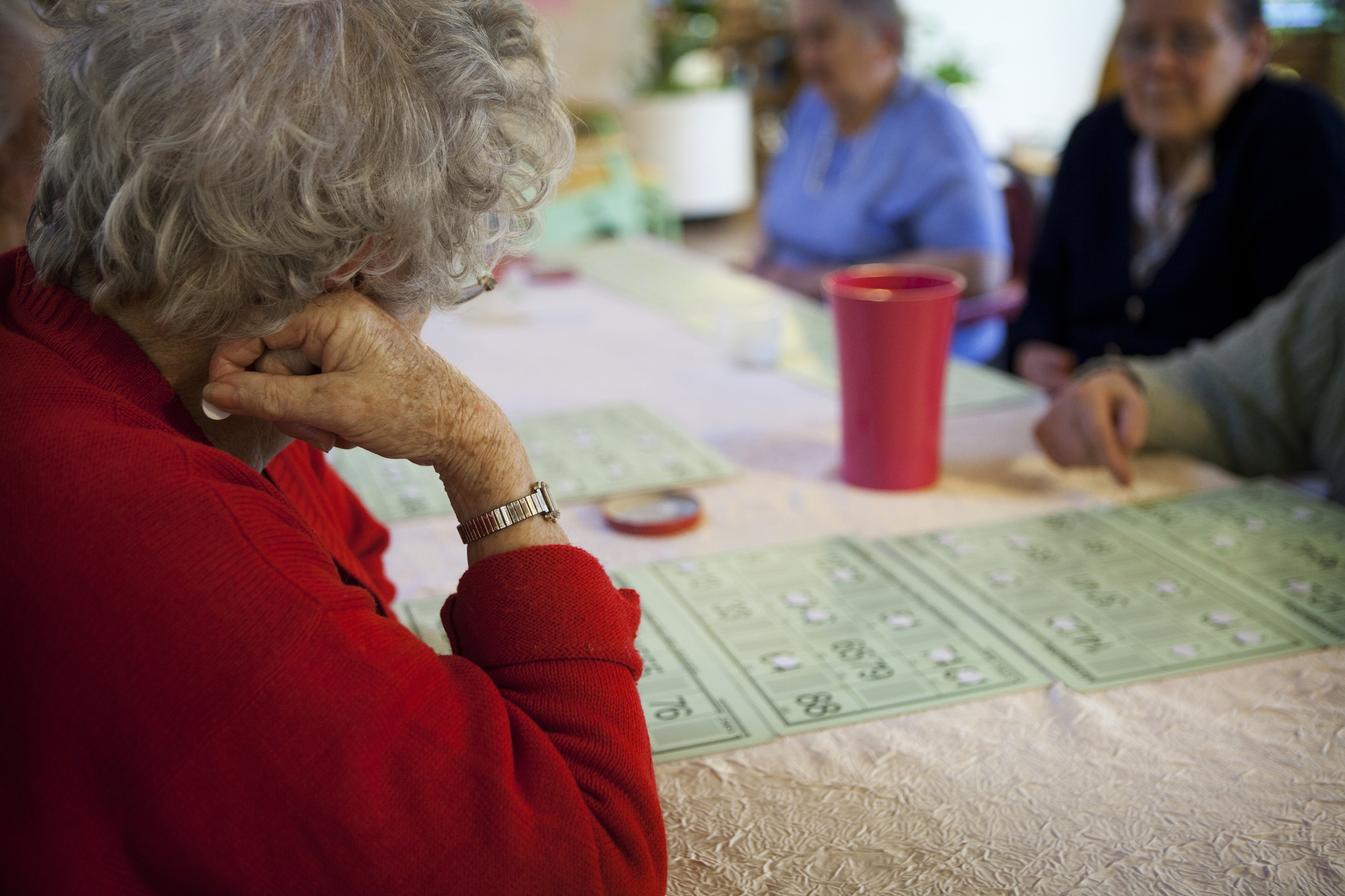 Photo essay in a retirement home at Notre-Dame-de-Gravenchon, France. Alzheimer unit.,Image: 147355488, License: Rights-managed, Restrictions: Editorial Only, Model Release: no, Credit line: ABK / BSIP / BSIP / Profimedia