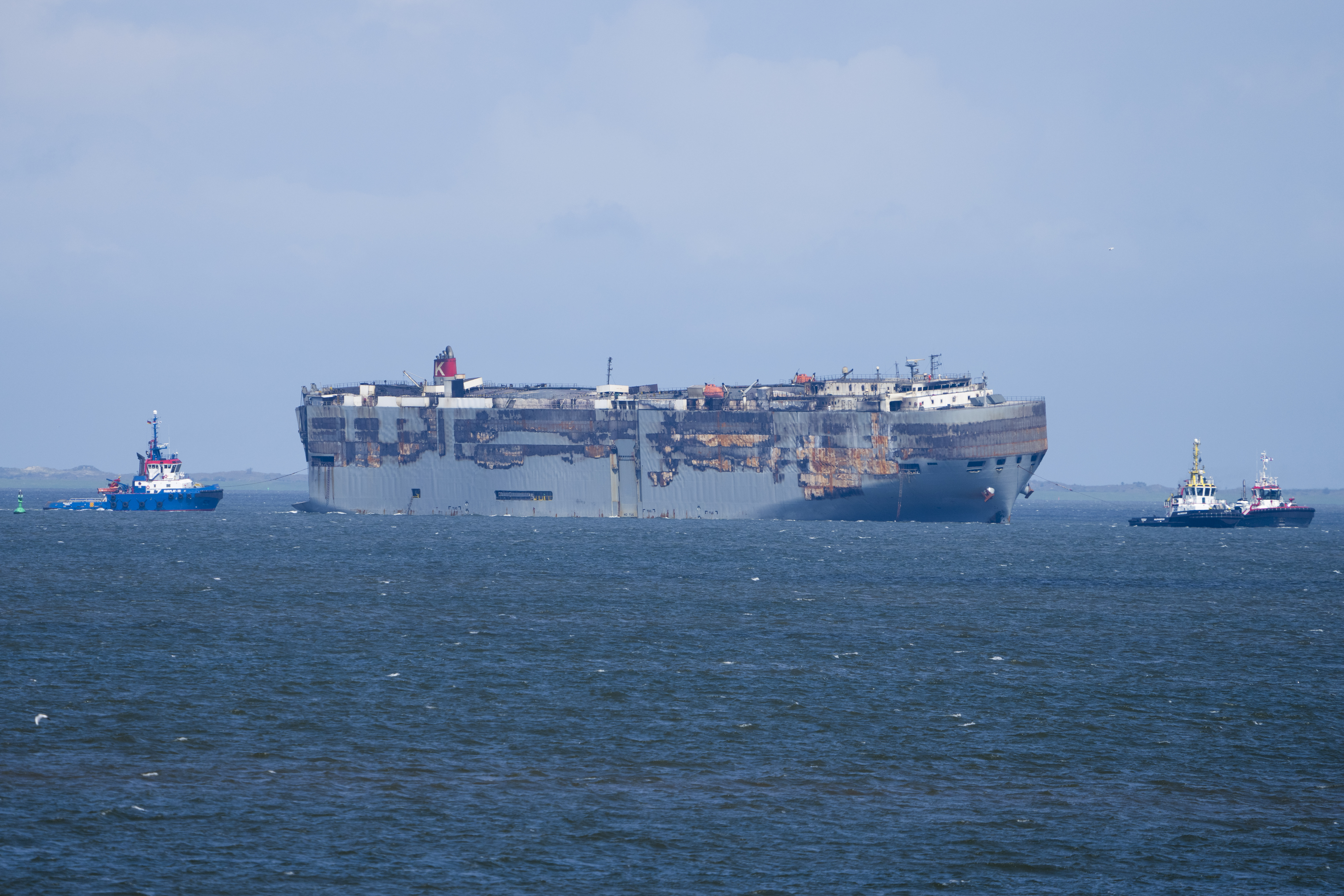 Netherlands Cargo Ship Fire