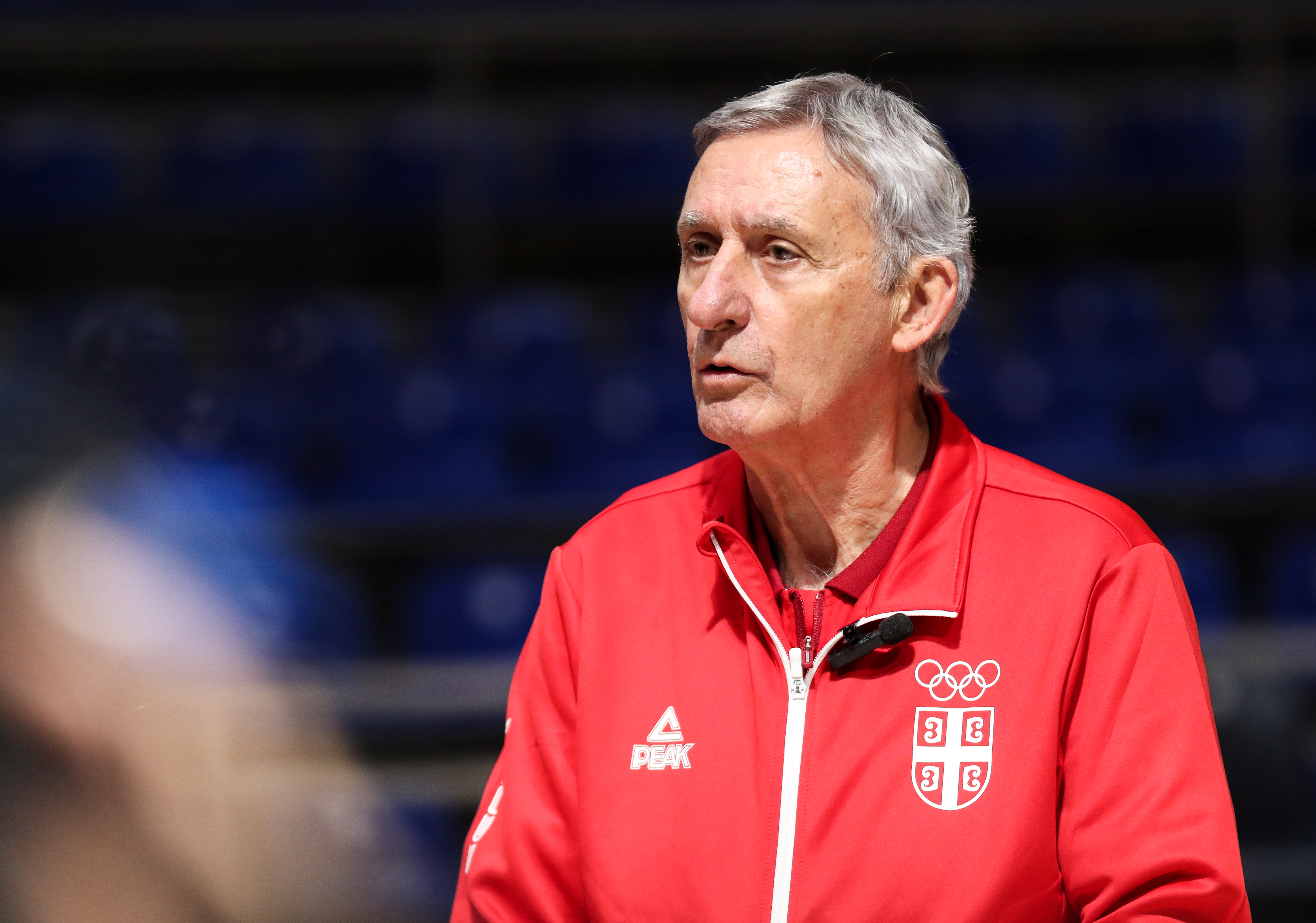 during the Serbia Men's National Basketball Team open practice ahead of FIBA EuroBasket 2025 Qualifiers at Aleksandar Nikolic Hall on November 18, 2024 in Belgrade, Serbia. (Photo by Dimitrije Vasiljevic/STARSPORT)