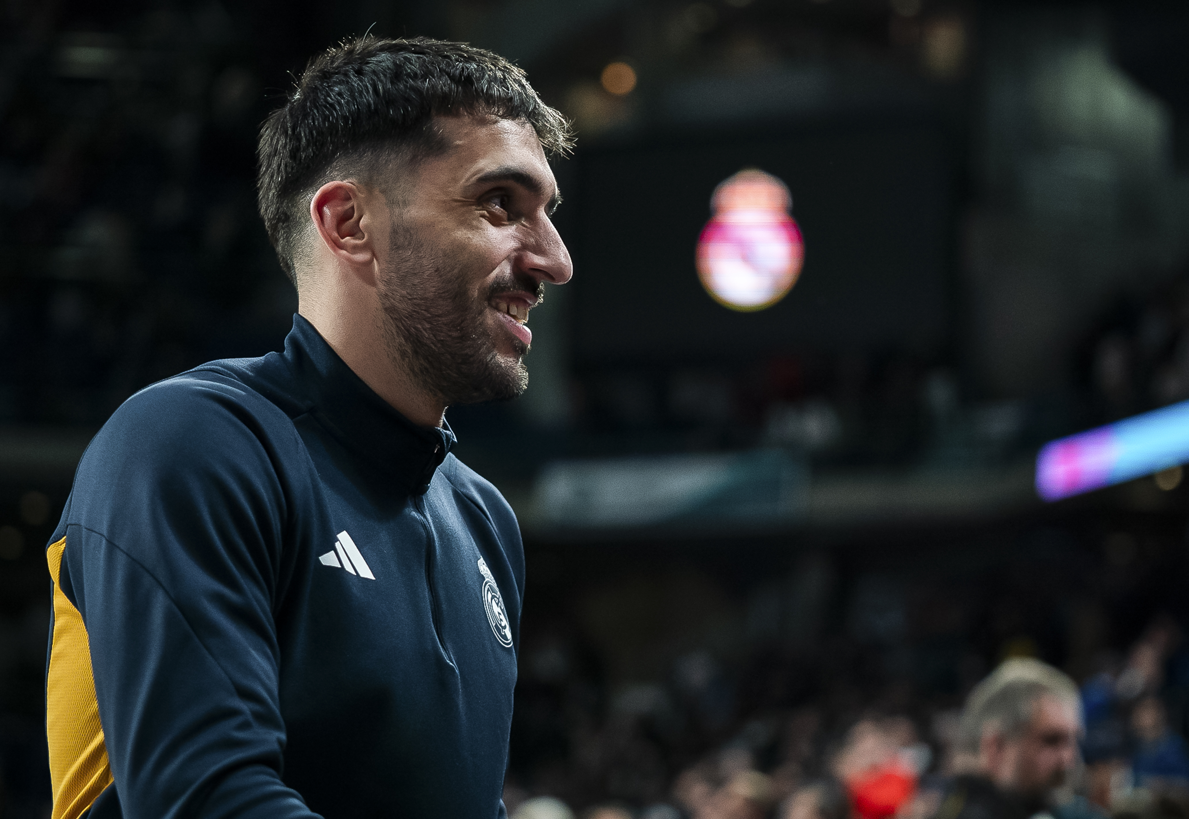 Facundo Campazzo during the 2023/2024 Turkish Airlines EuroLeague match between Real Madrid and Crvena Zvezda at Wizink Center on March 29, 2024 in Madrid, Spain. (Photo by Nikola Gligic/Starsport.rs ©)