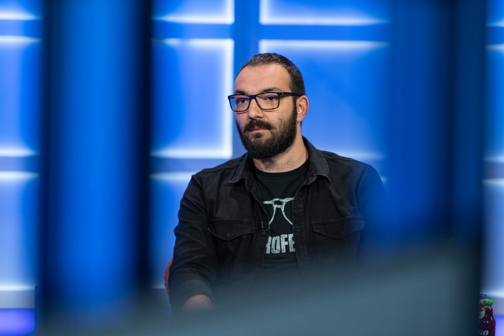 Beograd 17.04.2022. Nemanja Rujević, emisija Utisak nedelje Foto: Ivan Dinić/Nova S