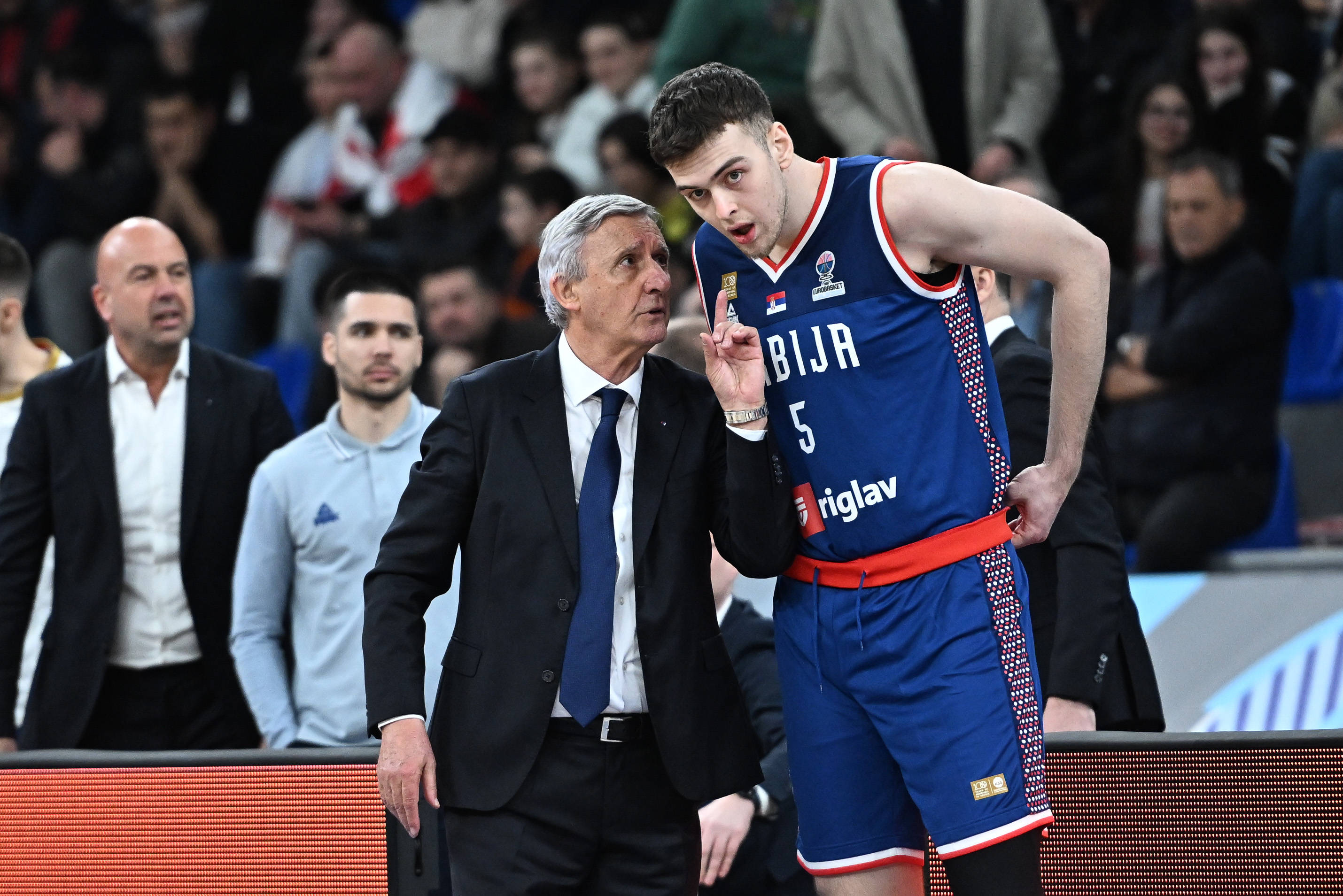 Eurobasket Qualifiers Eurobasket Qualifiers, Group G: Georgia-Serbia, Svetislav Pesic (head coach of Serbian national te