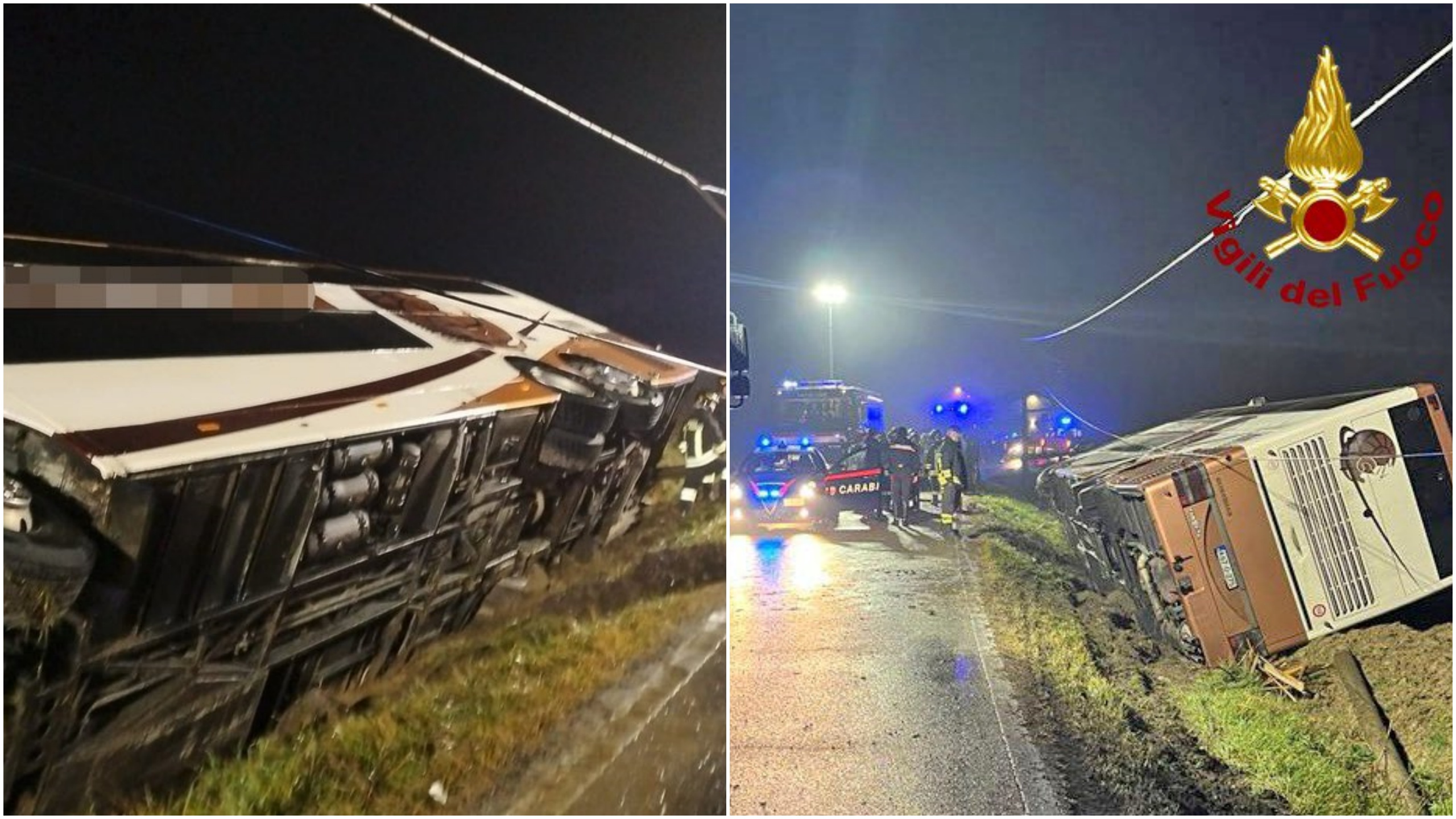 Venecija, saobraćajna nesreća, kombo Foto: Twitter/Vigili del Fuoco