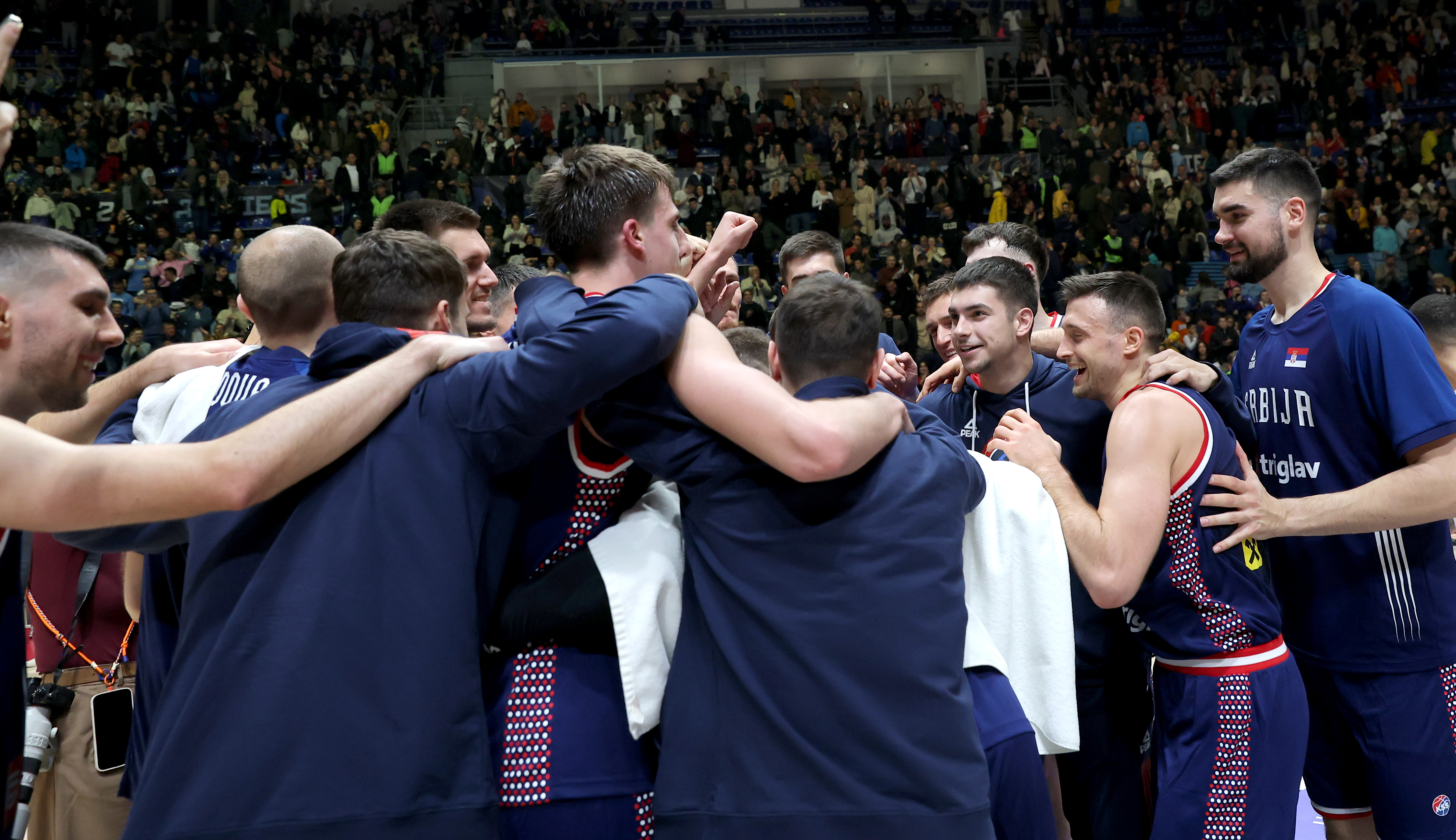 Serbia's vies with Denmark's during group G FIBA Eurobasket 2025 qualifying basketball match between Serbia and Denmark in Belgrade, Serbia on Nov. 24, 2024.
photo: Pedja Milosavljevic/STARSPORT