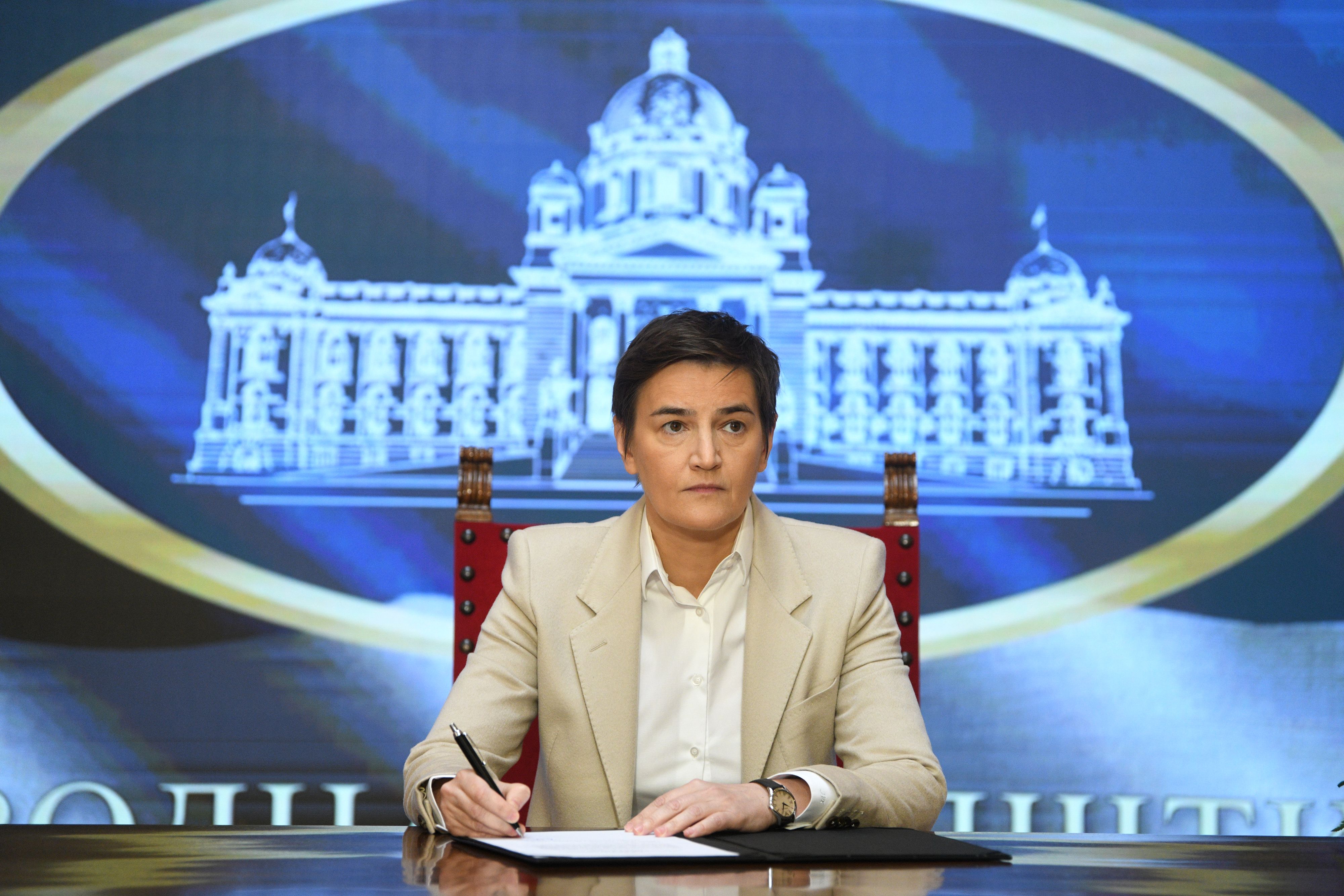 Beograd 26. april 2024. Predsednica SkupštineSrbije Ana Brnabić raspisala je izbore za 02. jun 2024. godine Foto:FIlip Krainčanić/Nova.rs