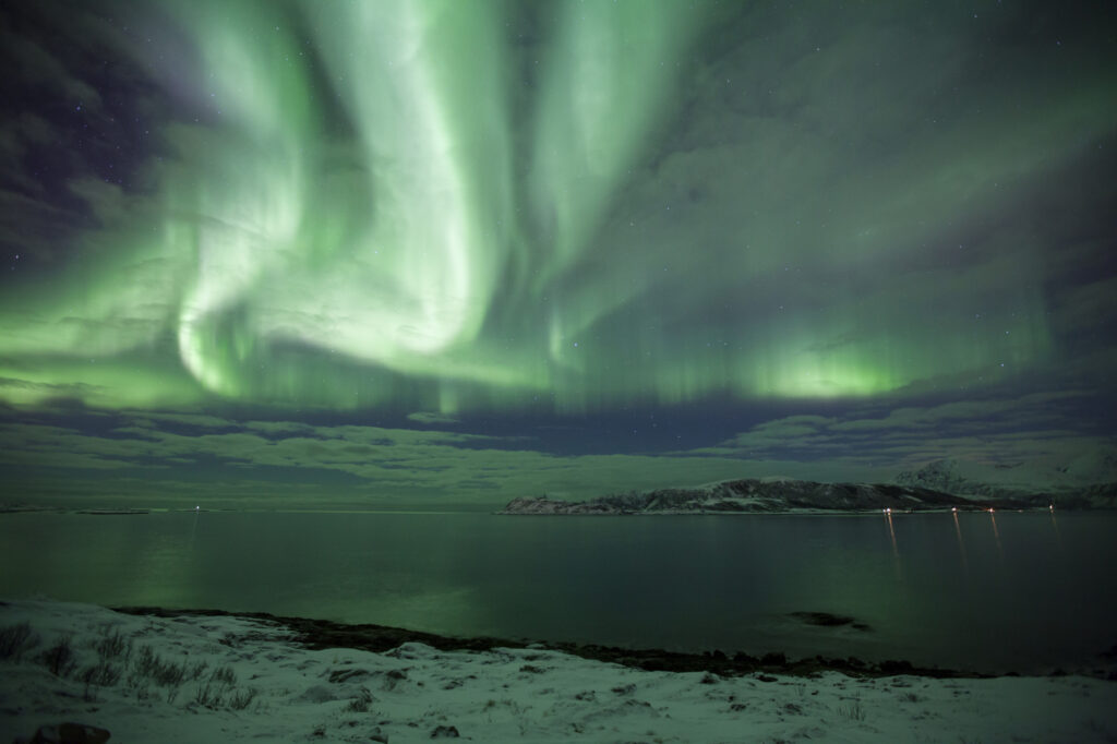Northern Lights in Sommaroy, Kvaloya, Tromvik, Troms, Norway,Image: 212439422, License: Royalty-free, Restrictions: , Model Release: no, Credit line: Alfons Hauke / imageBROKER / Profimedia