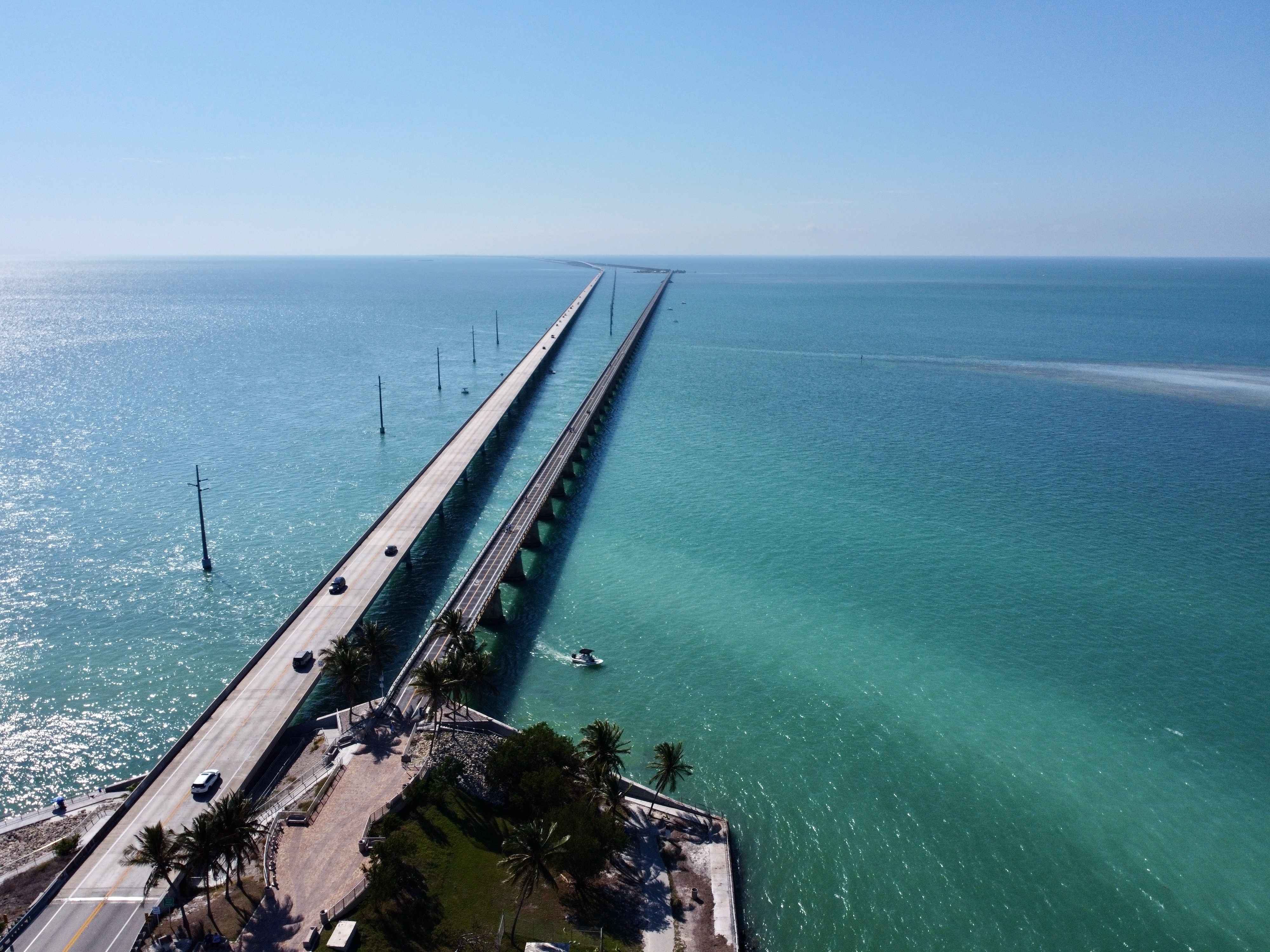 Bridge,Over,Atlantic,Ocean.,Overseas,Highway,(us-1),In,Florida,Keys.
