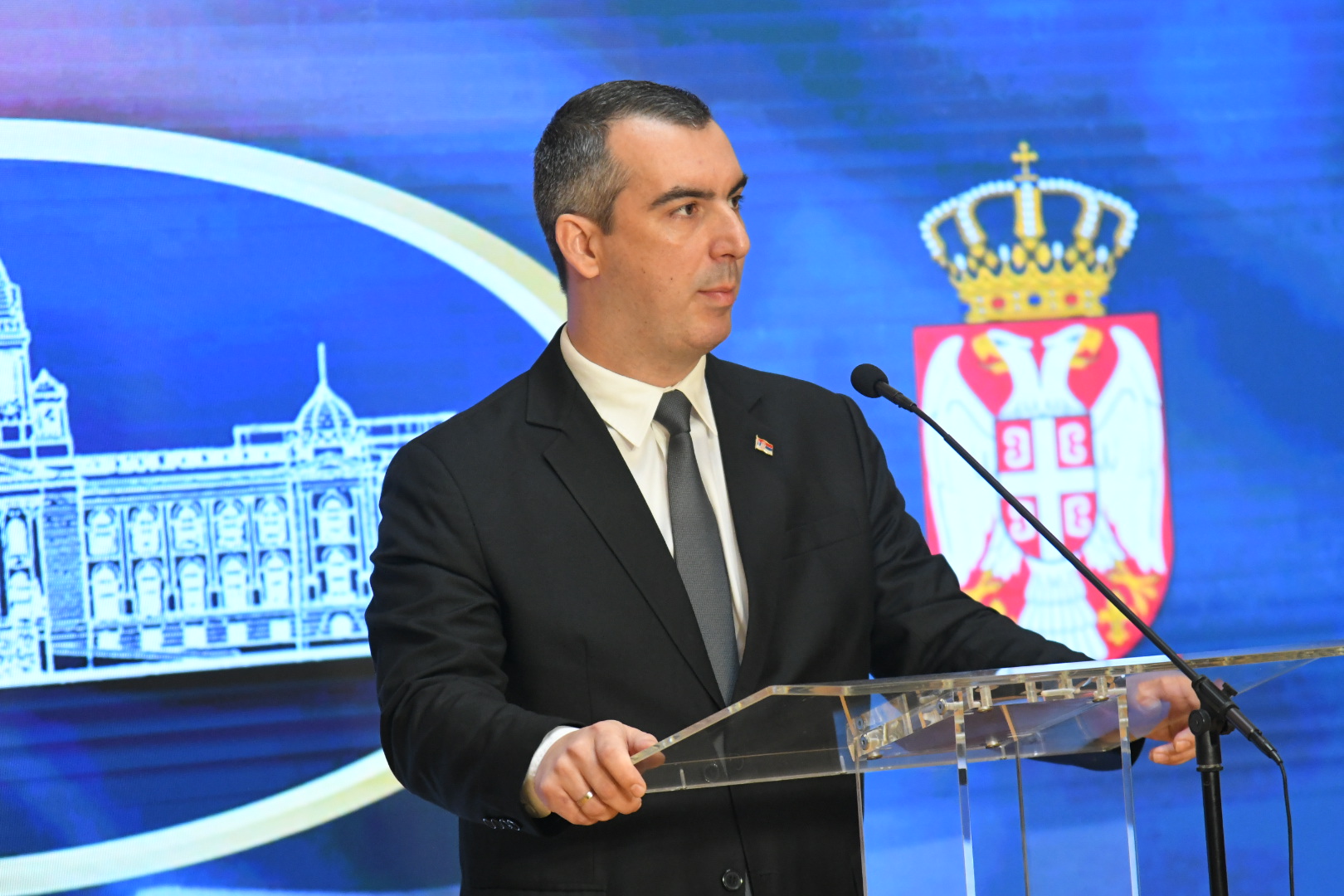 Beograd 05.09.2023. Vladimir Orlić, obraćanje, konferencija za novinare u Skupštini Srbije, kzn, kzš Foto: Nemanja Jovanović/Nova.rs