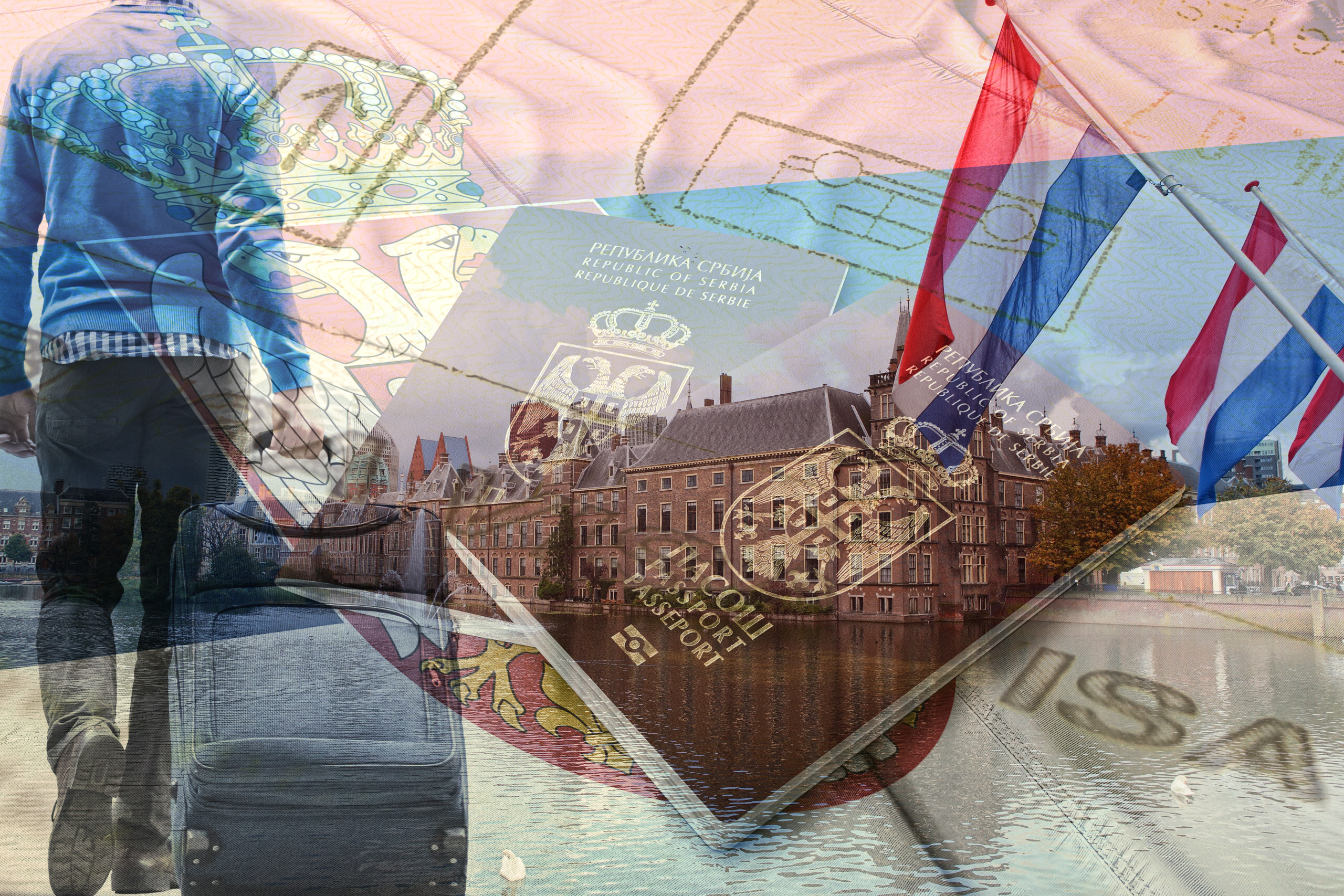 The,Hague,Parliament,Building,In,The,City,Center,With,Sky