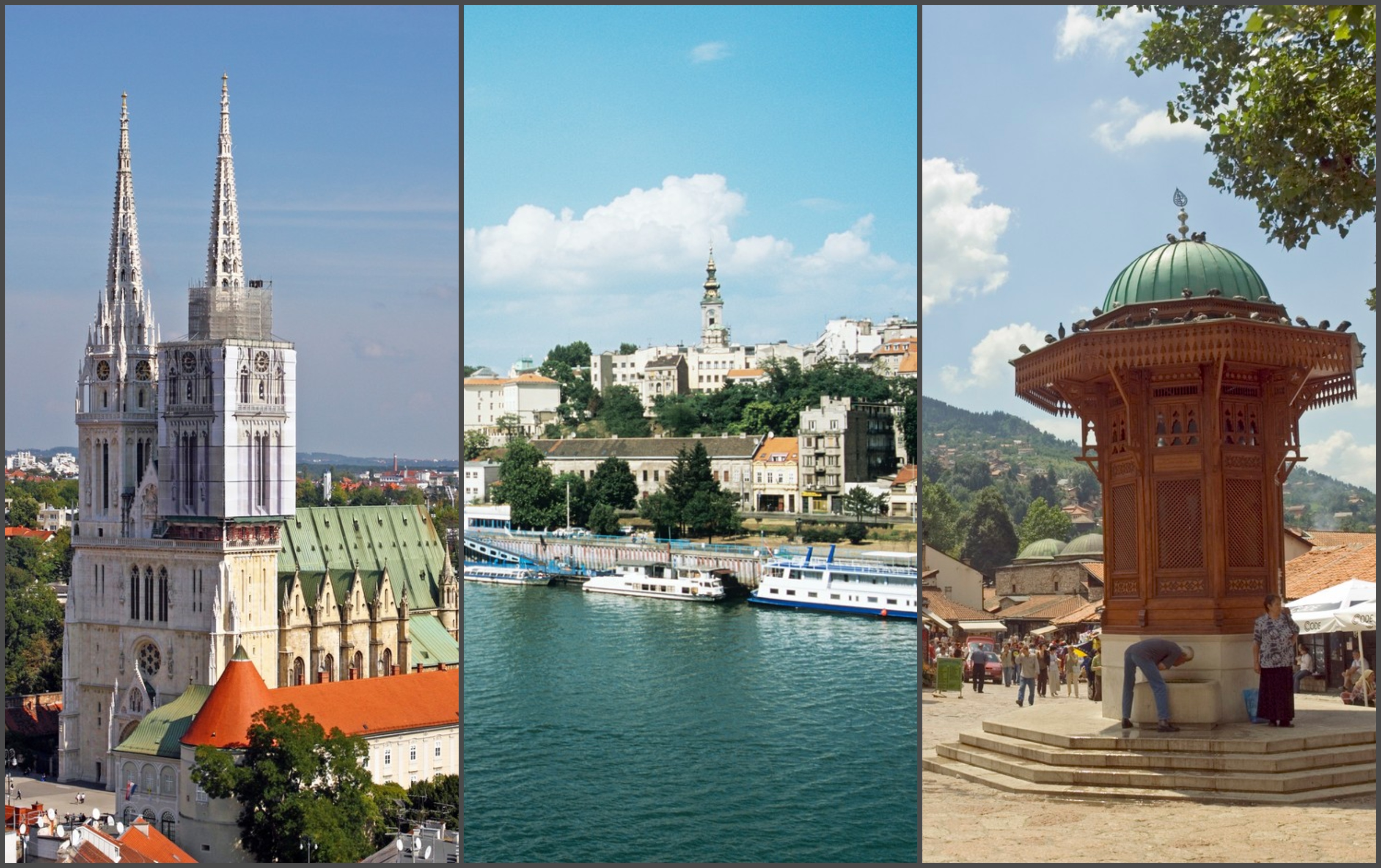 Zagreb, Beograd, Sarajevo