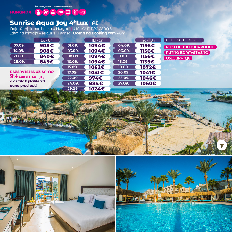 PR, Putovanja, Wayout, Leto 2024, Letovanje, Egipat, Hoteli Egipat,