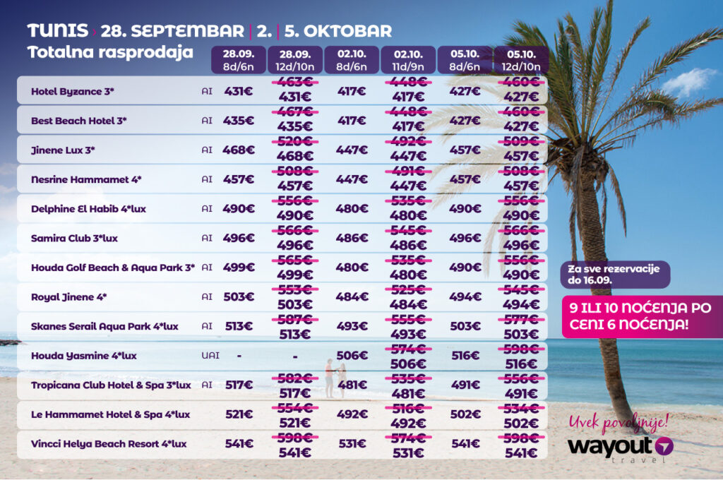 PR Wayout Tunis, PR tekst Foto: Wayout / Promo