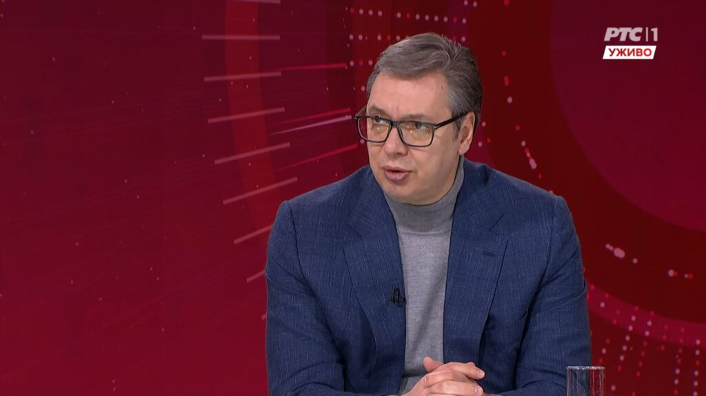 Aleksandar Vučić Foto: Printscreen/RTS