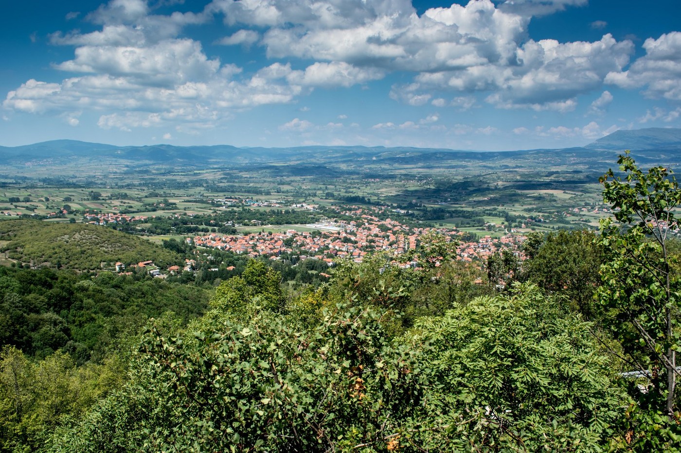 Panoramic shoot of Sokobanja