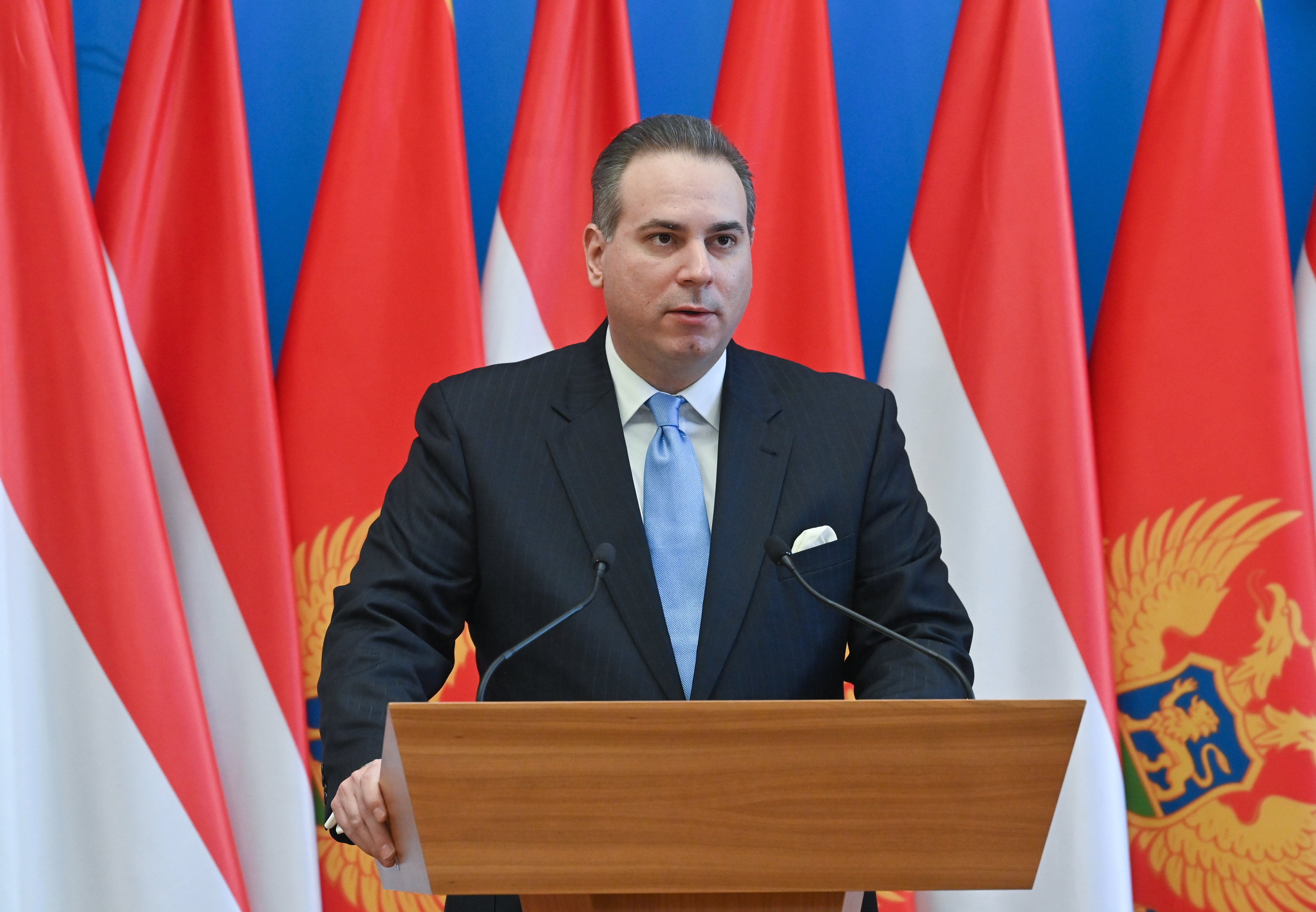 Montenegro's Minister of Foreign Affairs Filip Ivanovic visits Budapest