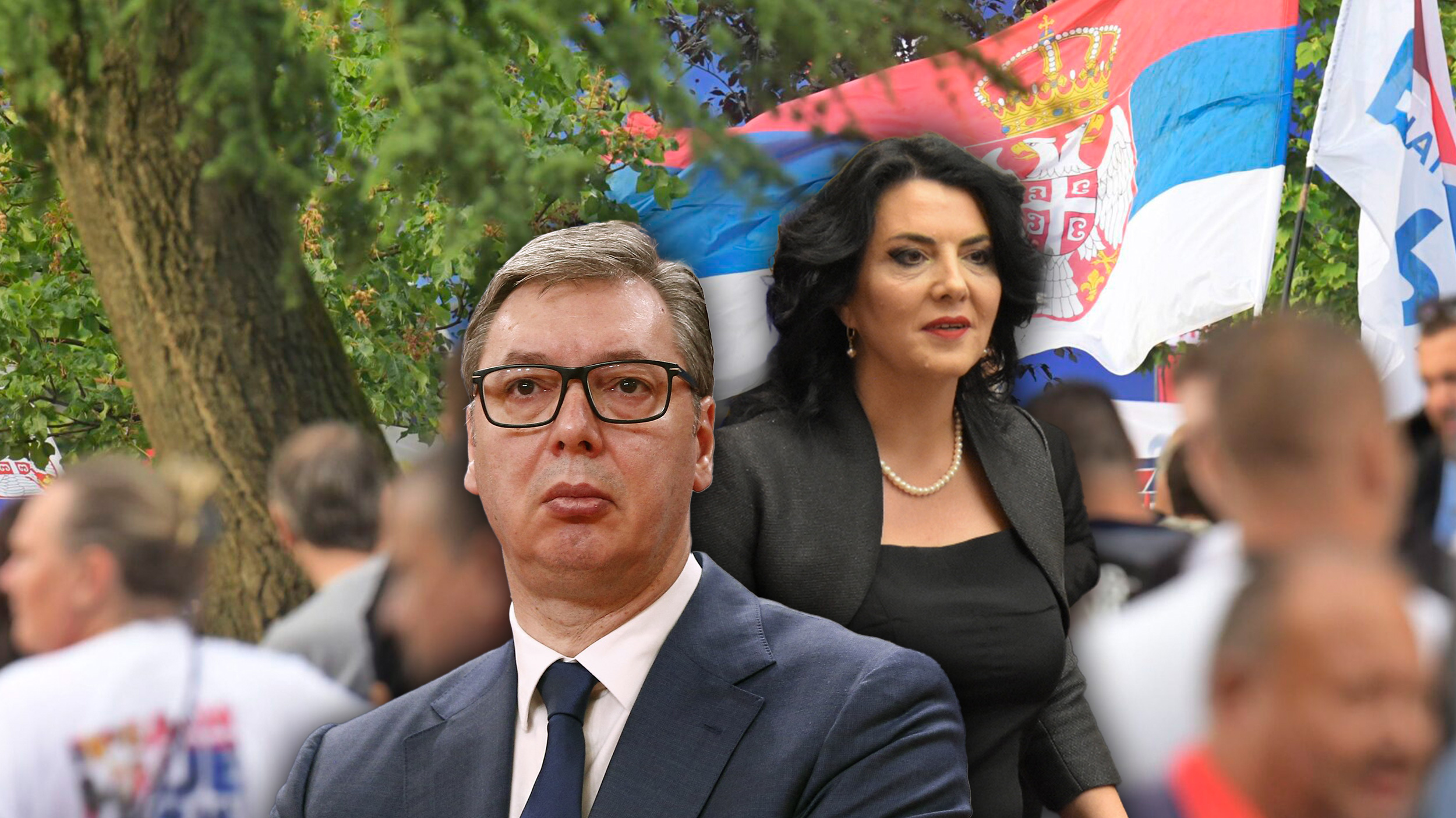 Aleksandar Vučić, Dragana Sotirovski, Miting