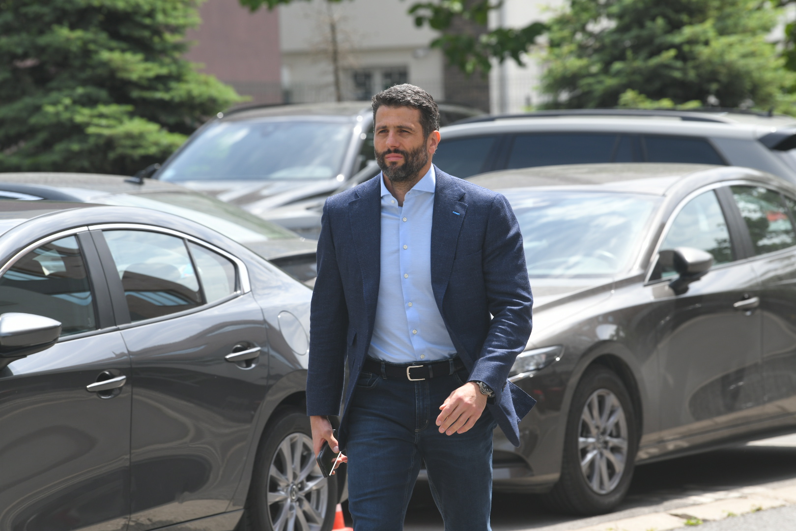 Beograd 17. maj 2024. Sudjenje Sapic Vidojkovic u Trecem osnovnom sudu po postupku koji gradonačenik Aleksandar Šapić vodi protiv novinara i pisca Marka Vidojkovića zbog povrede ugleda  Foto:Amir Hamzagić/Nova.rs