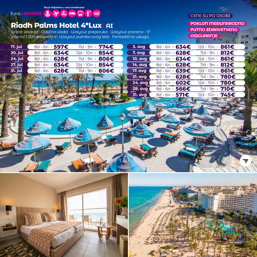 PR Wayout Tunis 16.07 Nova.rs sa isticanjem na naslovnoj od 12.30h