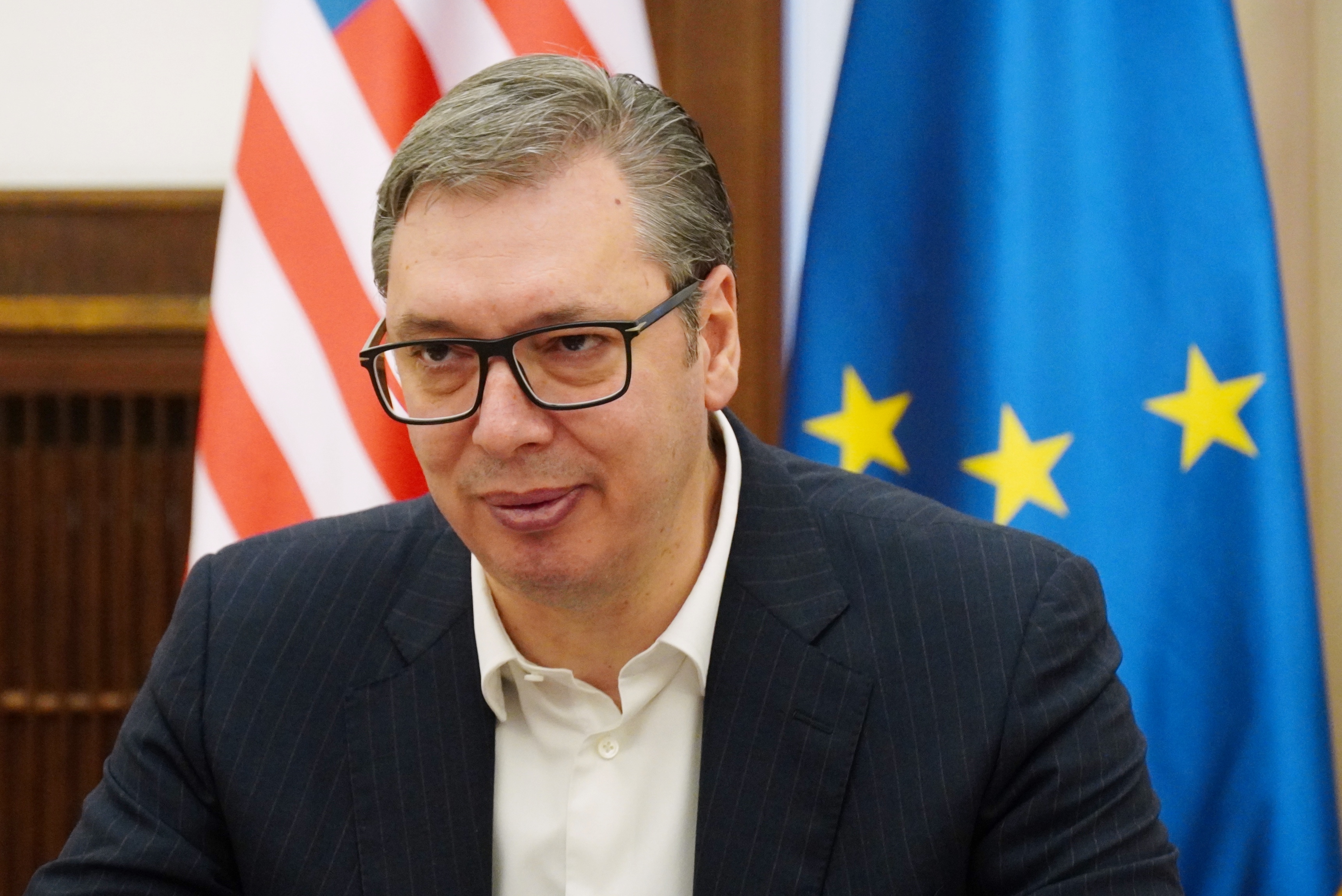 Beograd, 14. maja 2024. - Predsednik Srbije Aleksandar Vuèiæ sastao se danas sa amerièkom dravnom podsekretarkom za javnu diplomatiju i javne poslove Elizabet Alen. FOTO TANJUG/ VLADIMIR PORÈIÆ/ bg