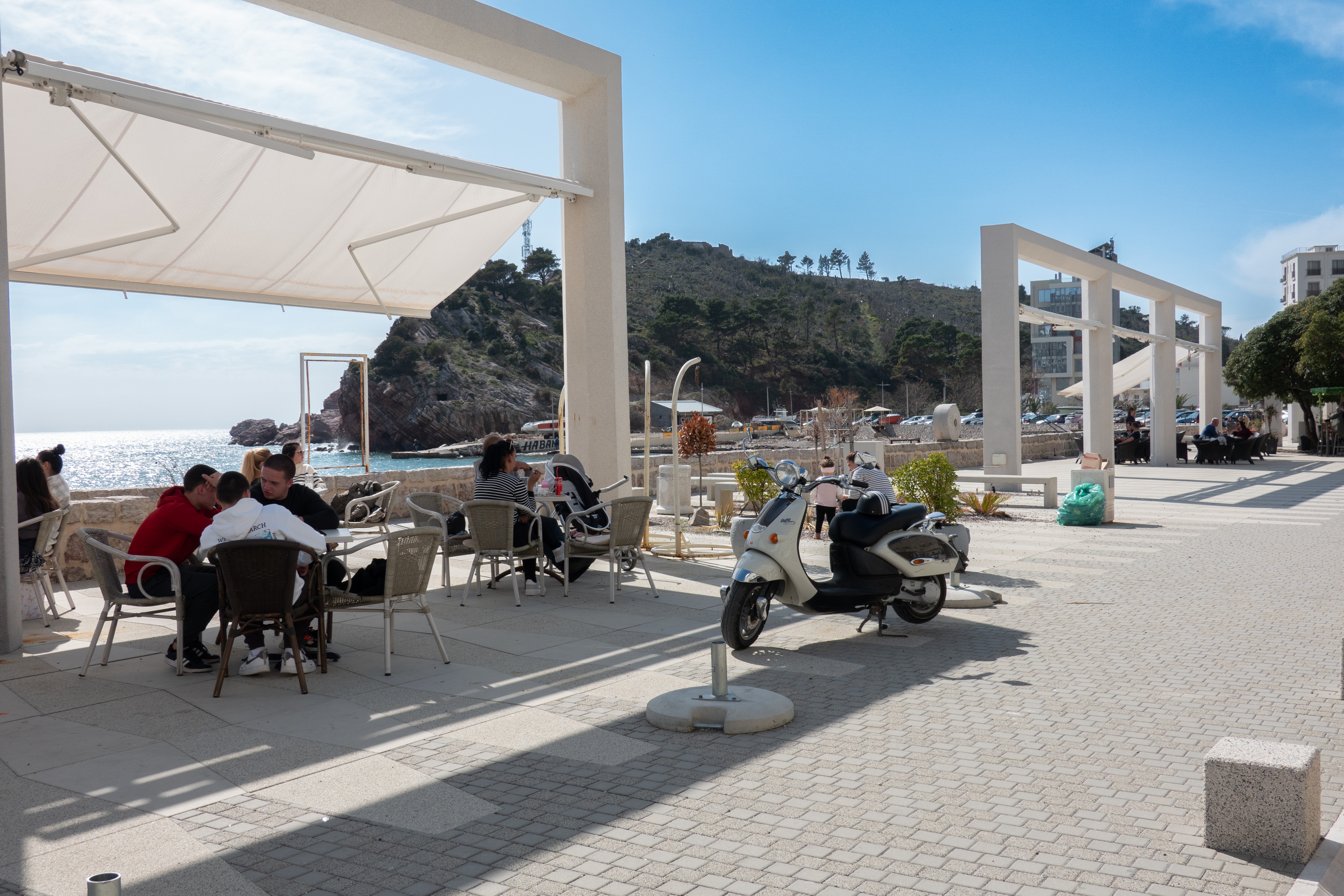 Sutomore,,Montenegro,-,April,02,2023:,Holiday,Goers,Next,To