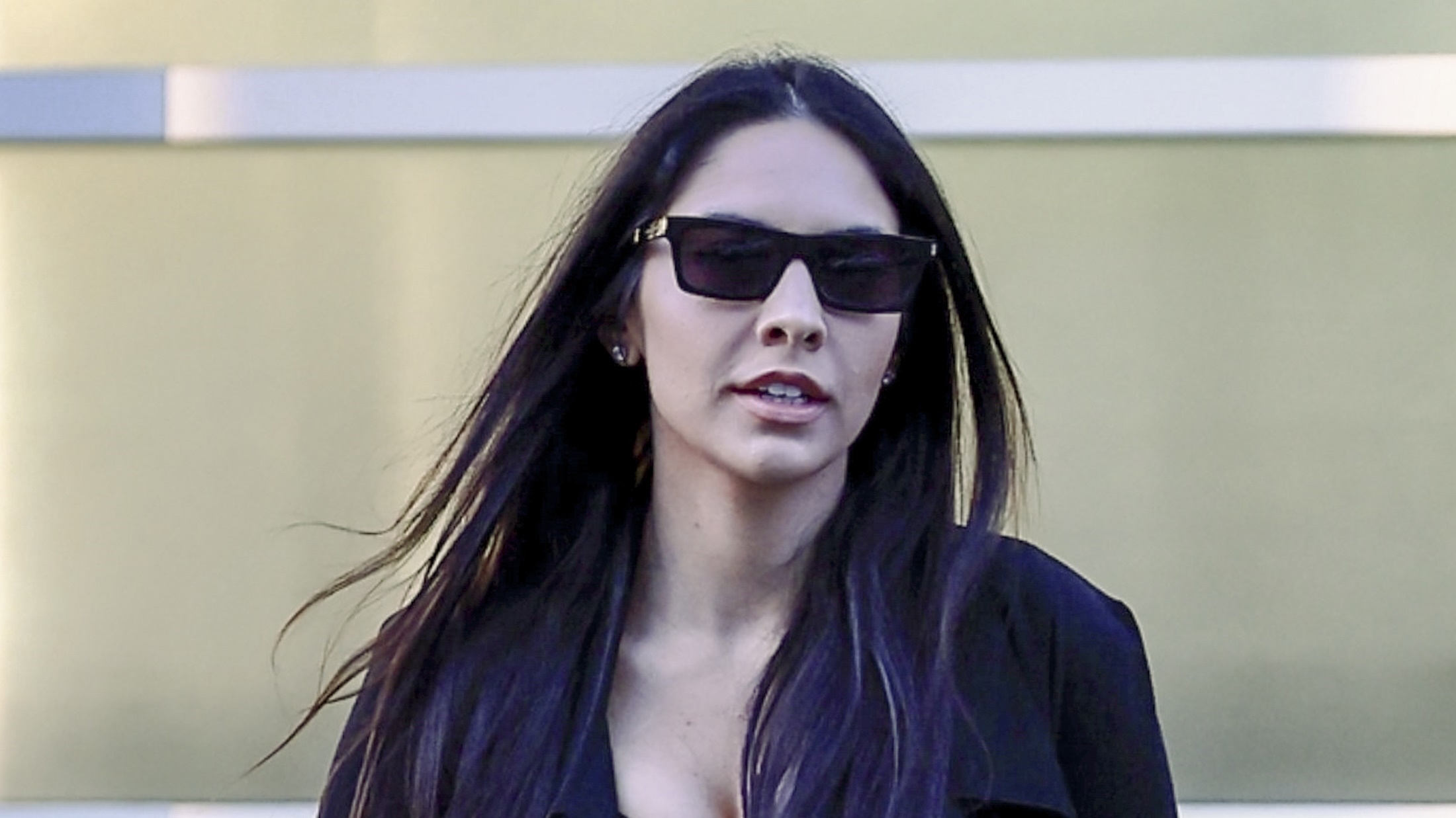 *EXCLUSIVE* Noor Alfallah attends a charity gala hosted by Prada at the Gagosian Gallery in Beverly Hills