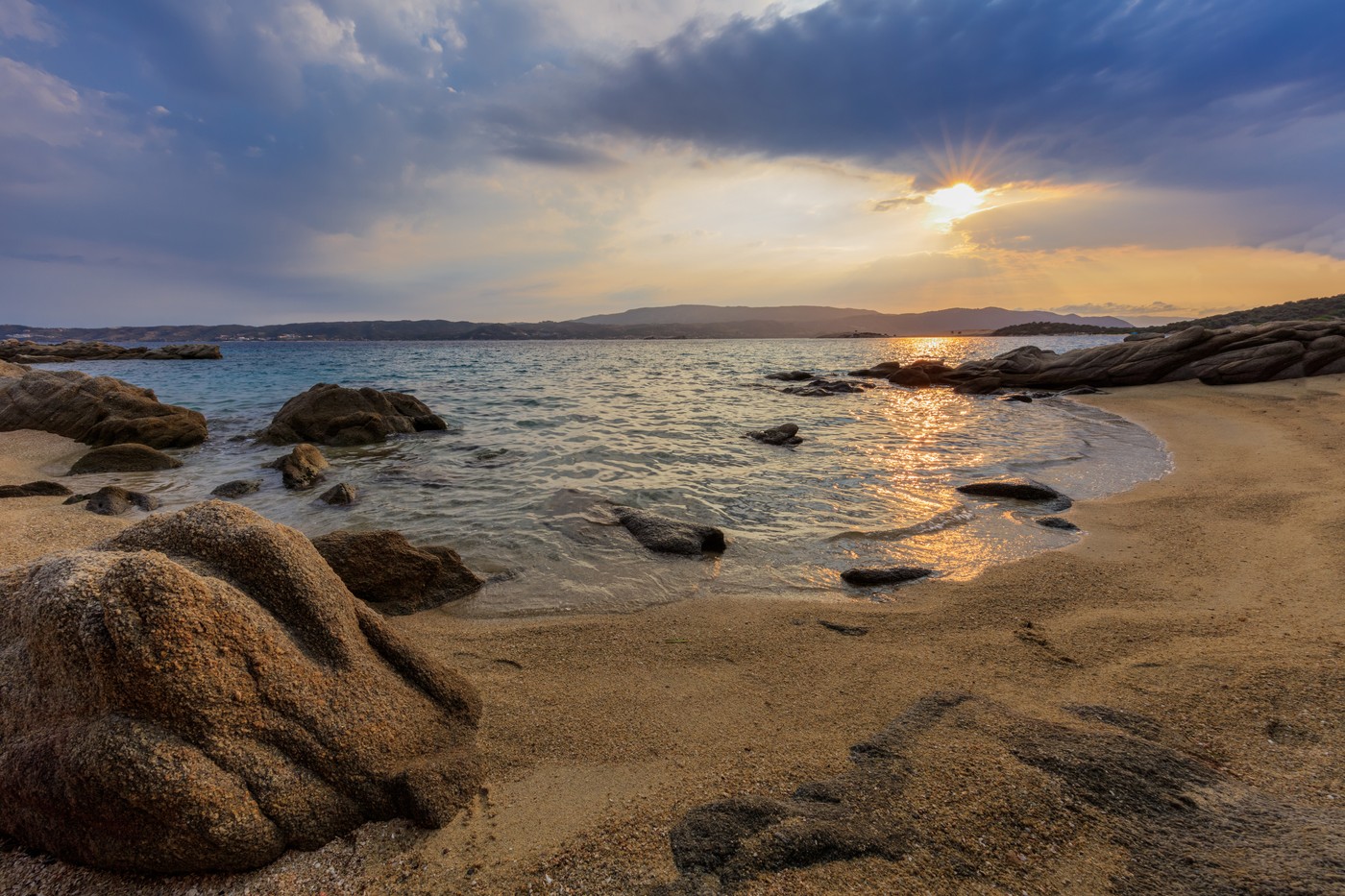 sunrise in Ammouliani Island, Greece