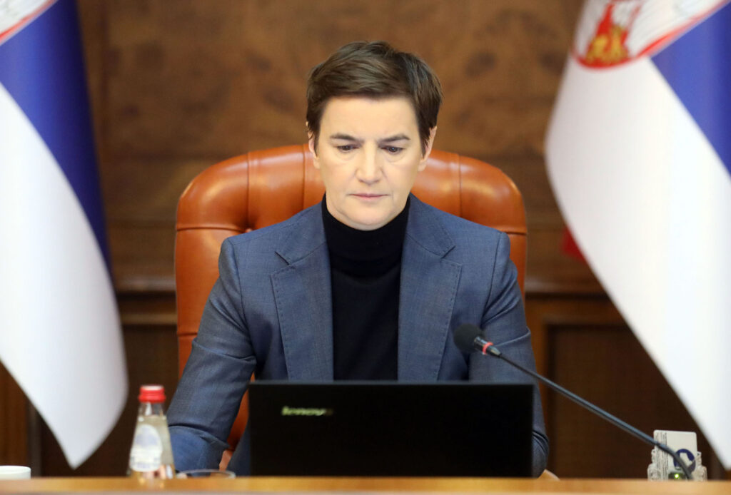 Beograd, 14. decembra 2023.- Predsednica Vlade Repubike Srbije Ana Brnabić na sednici Vlade Republike Srbije.  FOTO TANJUG/ VLADA REPUBIKE SRBIJE/ SLOBODAN MILJEVIĆ/ bg