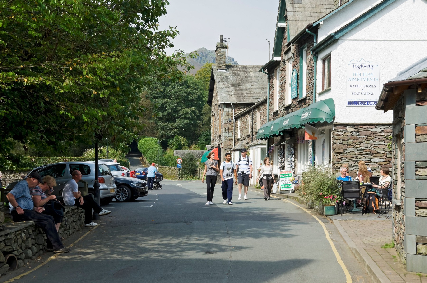 Grasmere village Cumbria England UK United Kingdom GB Great Britain