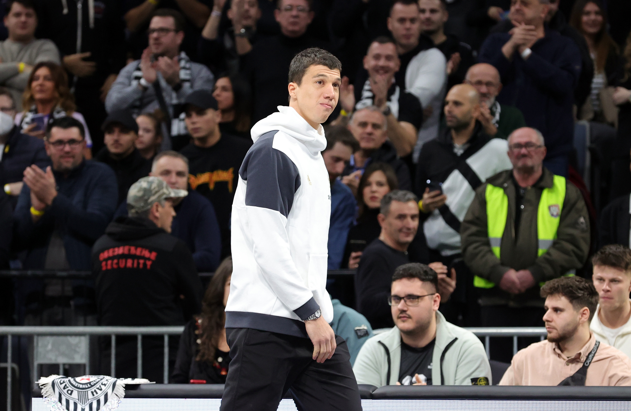during the Turkish Airlines EuroLeague match between Partizan Mozzart Bet Belgrade and FC Bayern Munich at Stark Arena on December 29, 2022 in Belgrade, Serbia. (Photo by Srdjan Stevanovic/Starsport.rs ©)