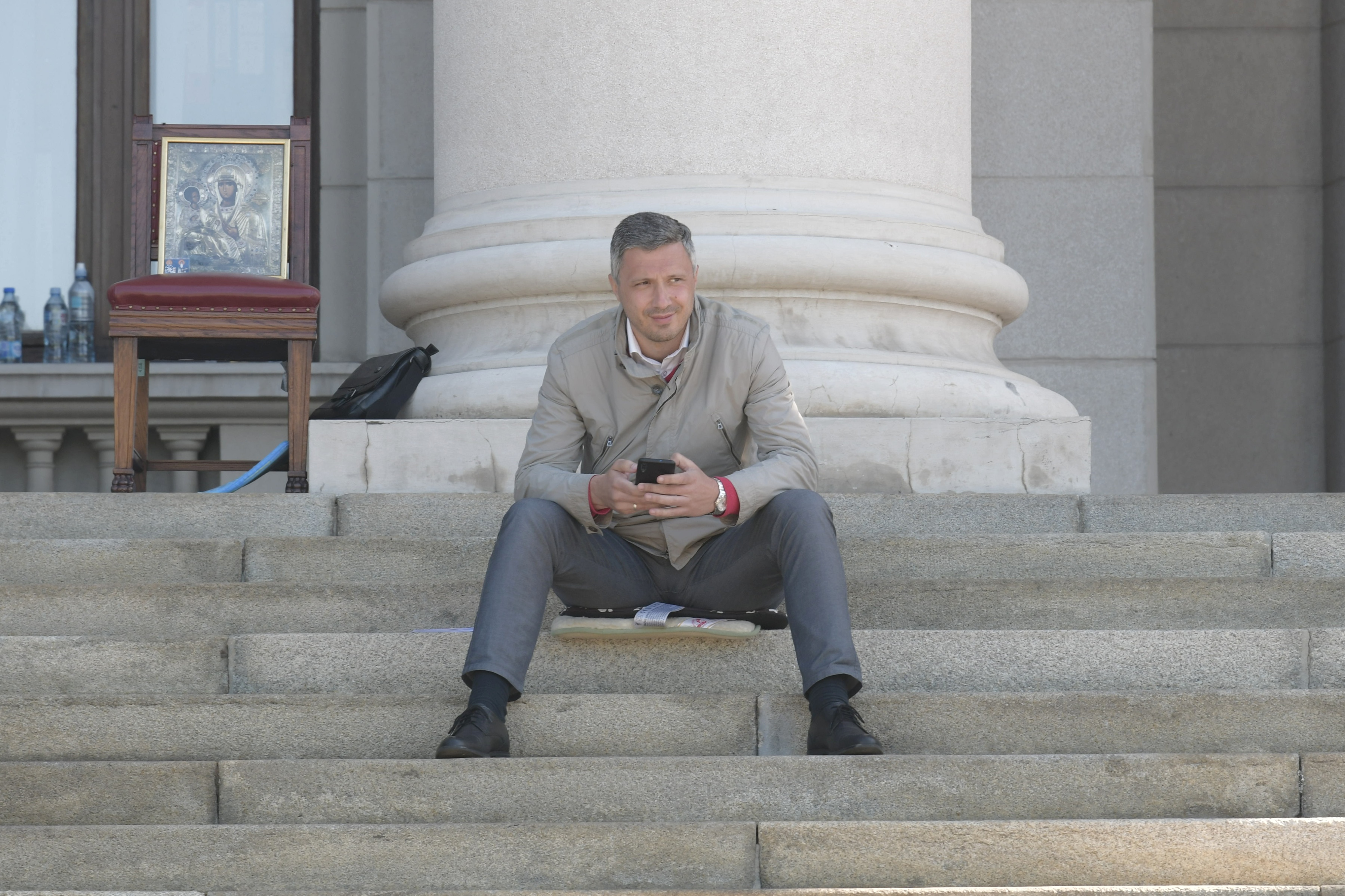 Beograd 13.05.2020. Boško Obradović, Dan četvrti, Skupština Srbije, štrajk glađu  Foto: Goran Srdanov/Nova.rs