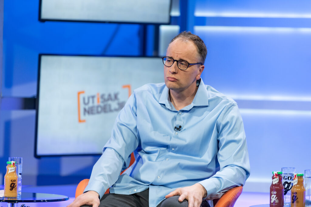 Beograd 19. mart 2023. Emisija Utisak nedelje na televiziji Nova, gosti emisije Foto:Ivan Dinić/Nova