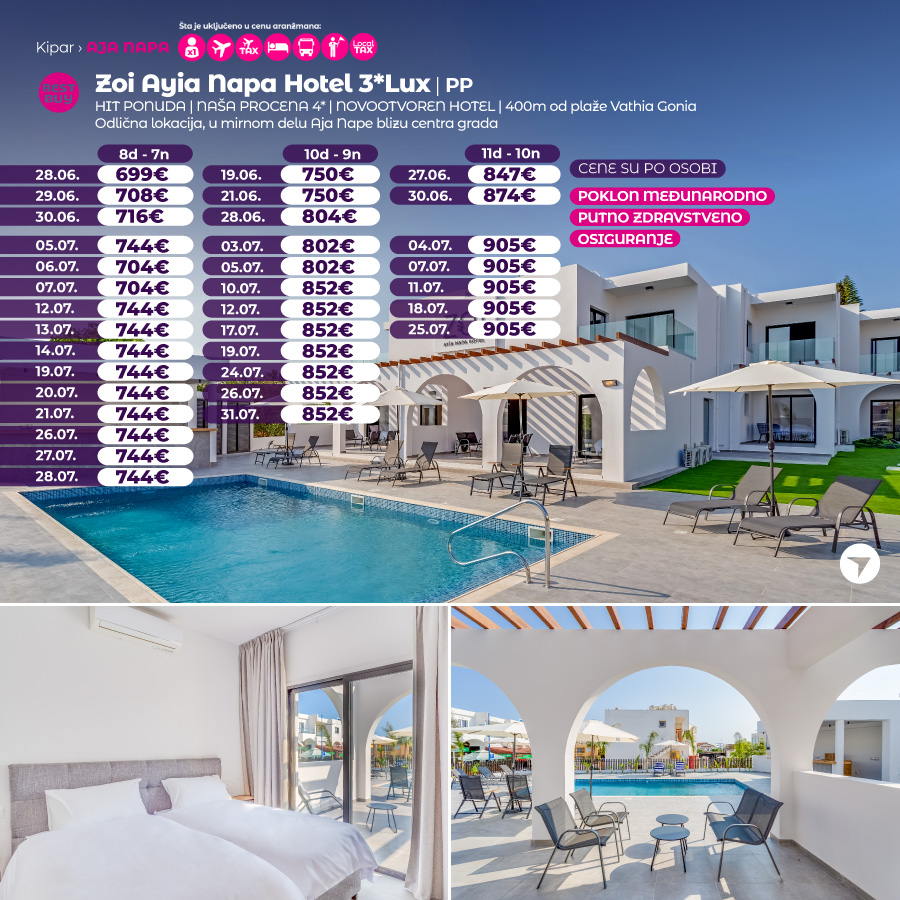 PR, Putovanja, Wayout, Leto 2024, Letovanje, Kipar, Hoteli Kipar,