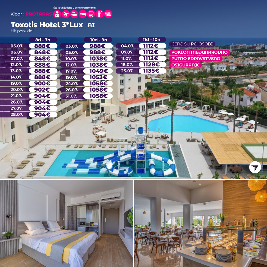 PR, Putovanja, Wayout, Leto 2024, Letovanje, Kipar, Hoteli Kipar,