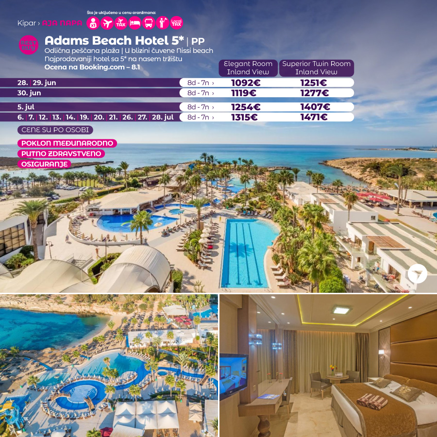 PR, Putovanja, Wayout, Leto 2024, Letovanje, Kipar, Hoteli Kipar,