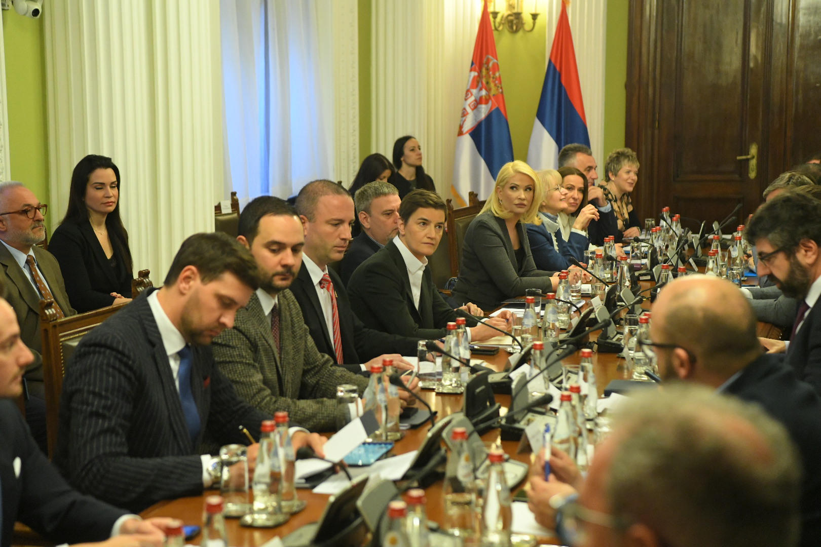 Beograd 03.04.2024. Opozicija i vlast. Razgovor opozicije i vlasti o izborima u Domu Narodne skupštine, Kolegijum parlamenta koji je sazvala predsednica Skupštine Ana Brnabić Foto: Amir Hamzagić/Nova.rs