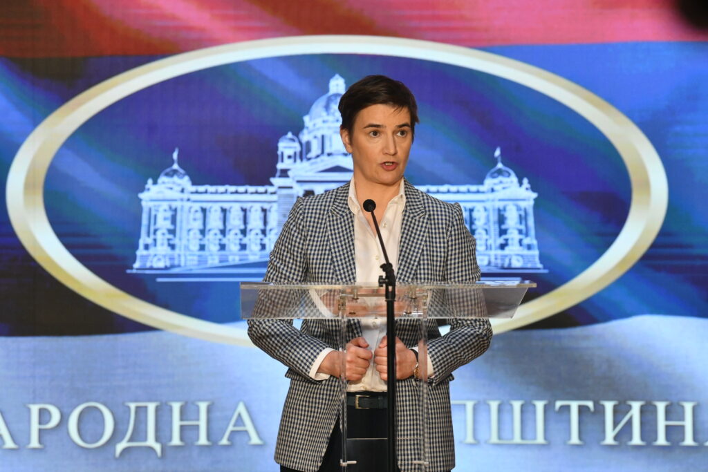 Beograd 17. april 2024. Konferencija predsednice Skupštine Srbije Ane Brnabić, Skupstina Srbije Foto:Vesna Lalić/Nova.rs