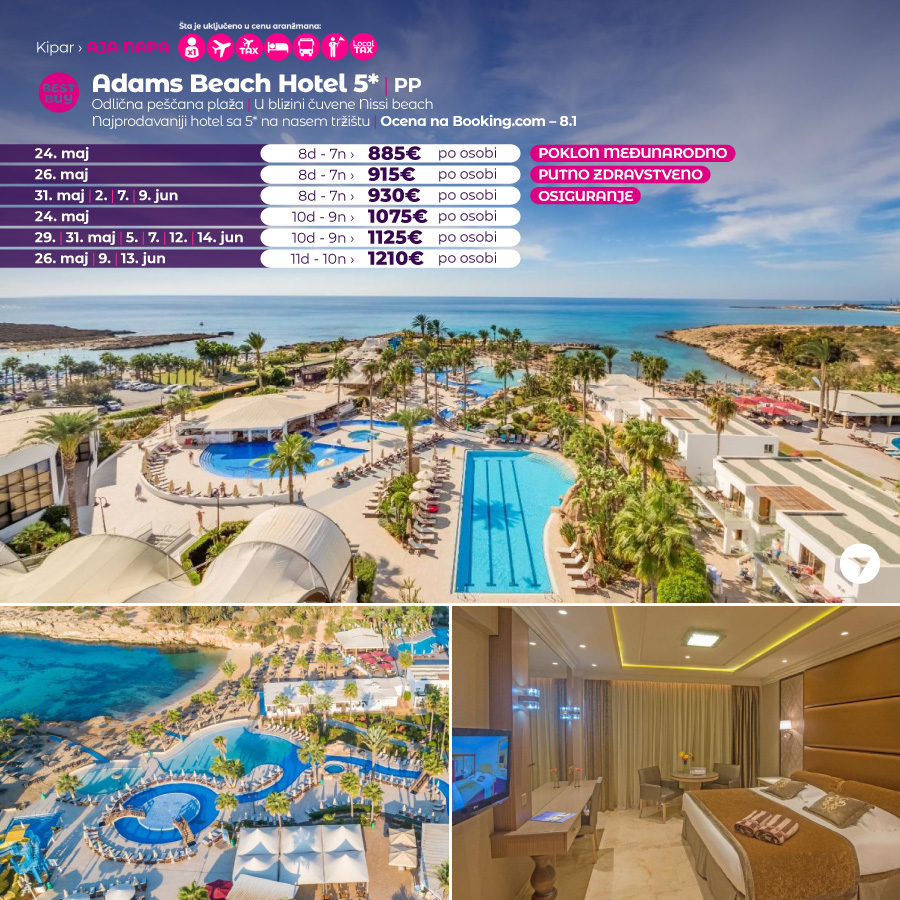 PR, Putovanja, Wayout, Leto 2024, Letovanje, Kipar, Hoteli Kipar